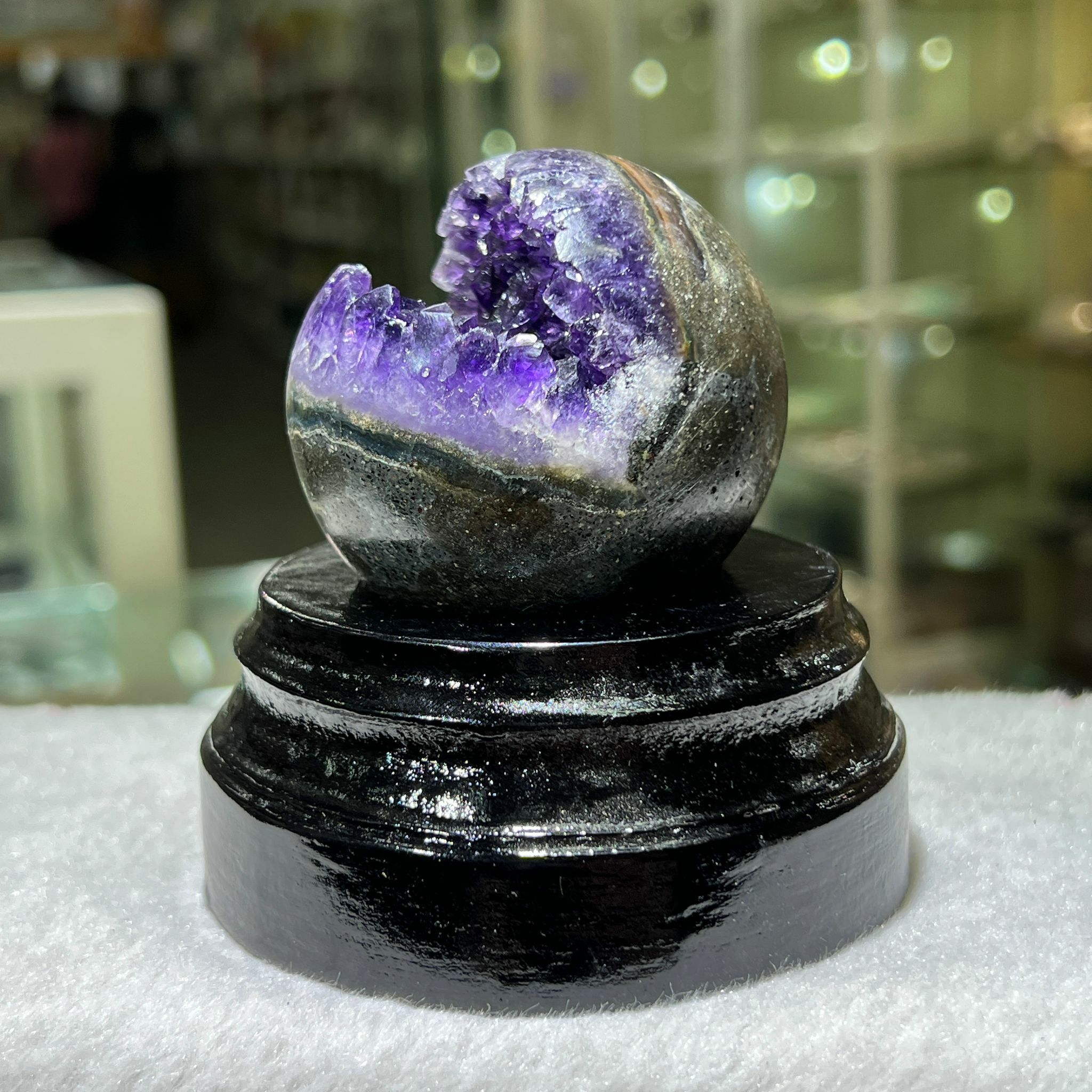 紫晶開口笑 5.2cm+/-