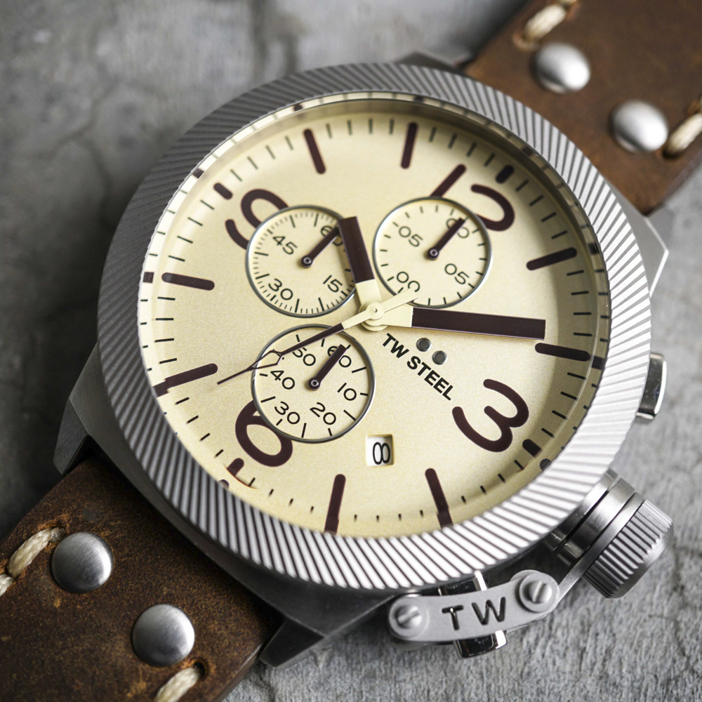 CANTEEN系列｜全鋼奶油面計時碼錶