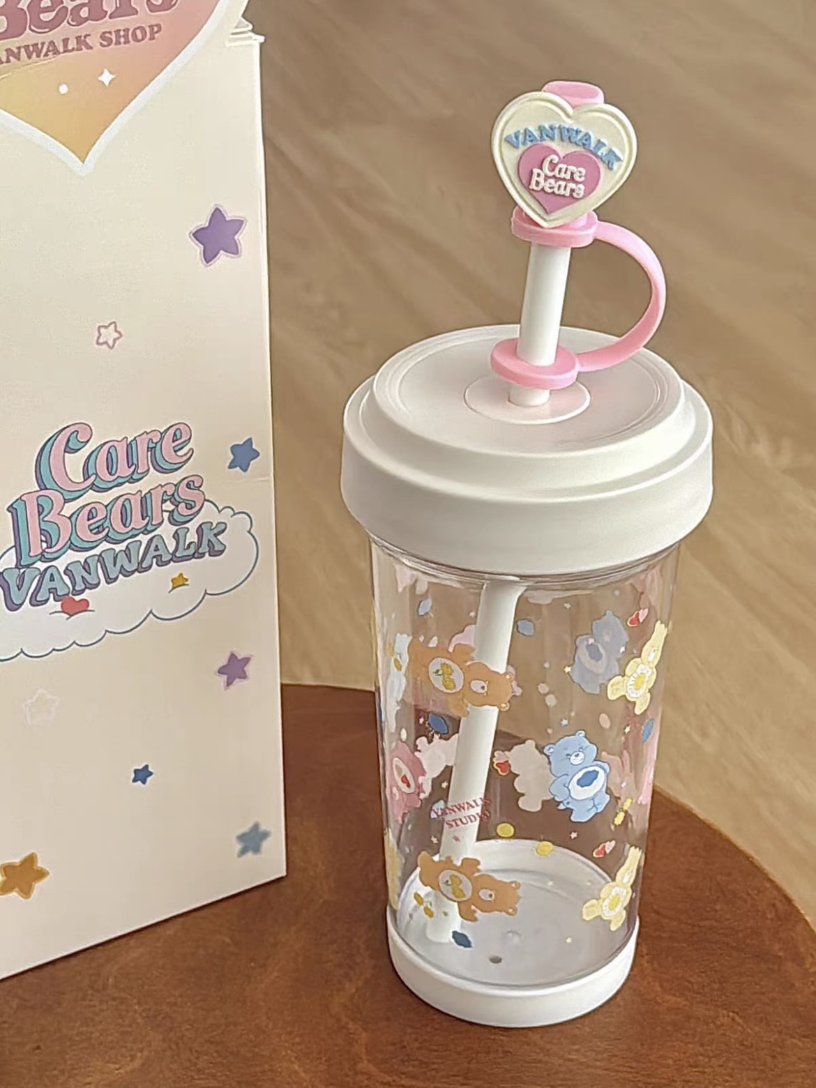 CARE BEARS X VANWALK 聯名款 水杯 吸管杯 彩虹熊 愛心小熊 / 預購