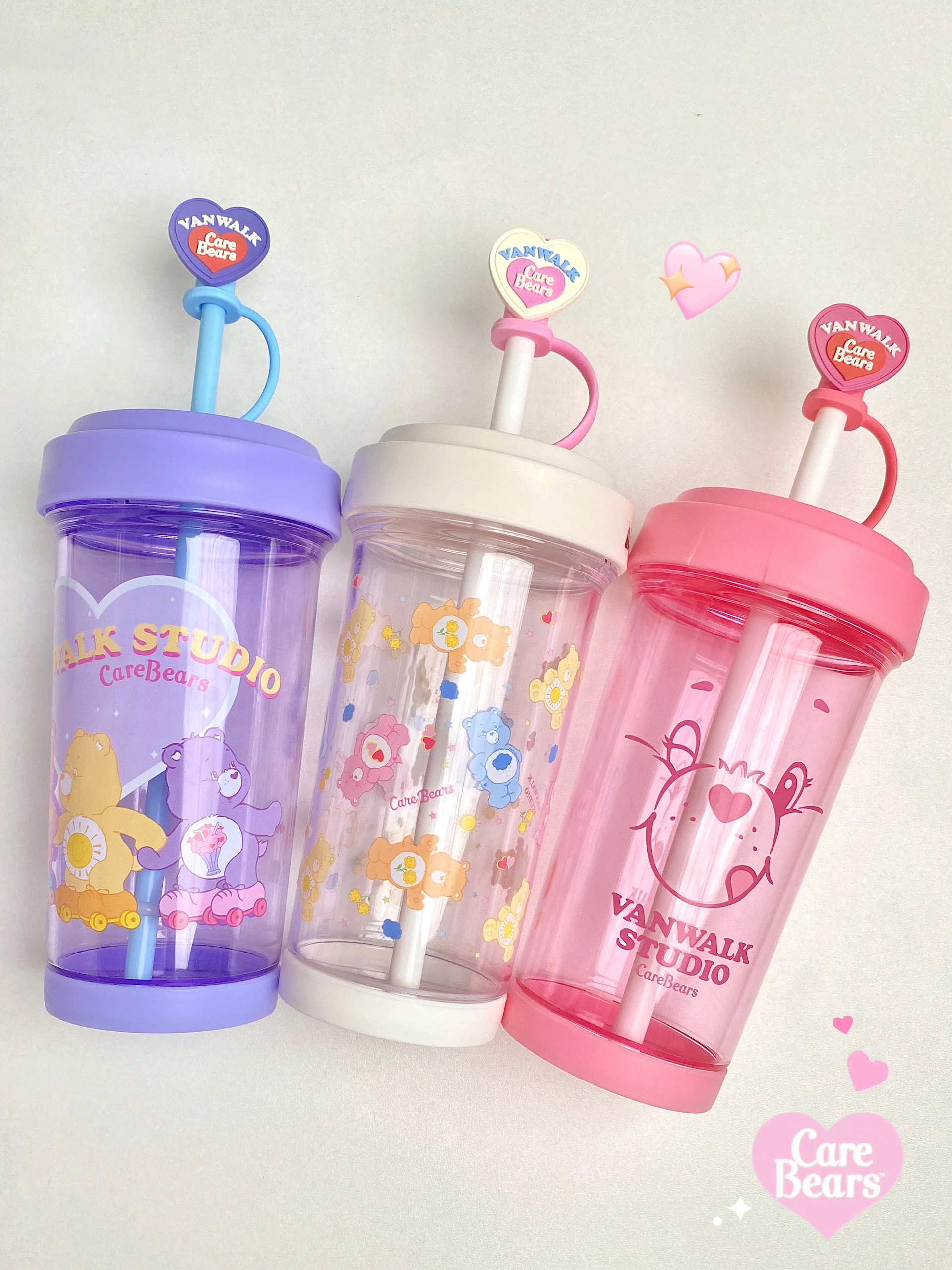 CARE BEARS X VANWALK 聯名款 水杯 吸管杯 彩虹熊 愛心小熊 / 預購
