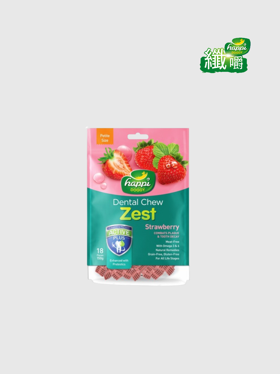 【纖嚼 Happi Skippi】無穀健齒棒 水果系列 草莓S號