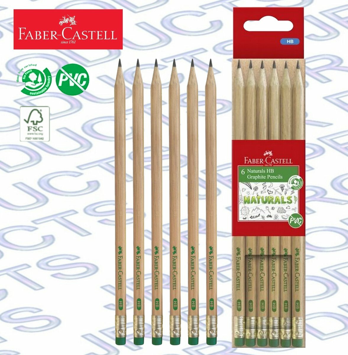 輝栢嘉 - 德國FABER環保HB鉛筆 6支盒裝 #111500《香港行貨》