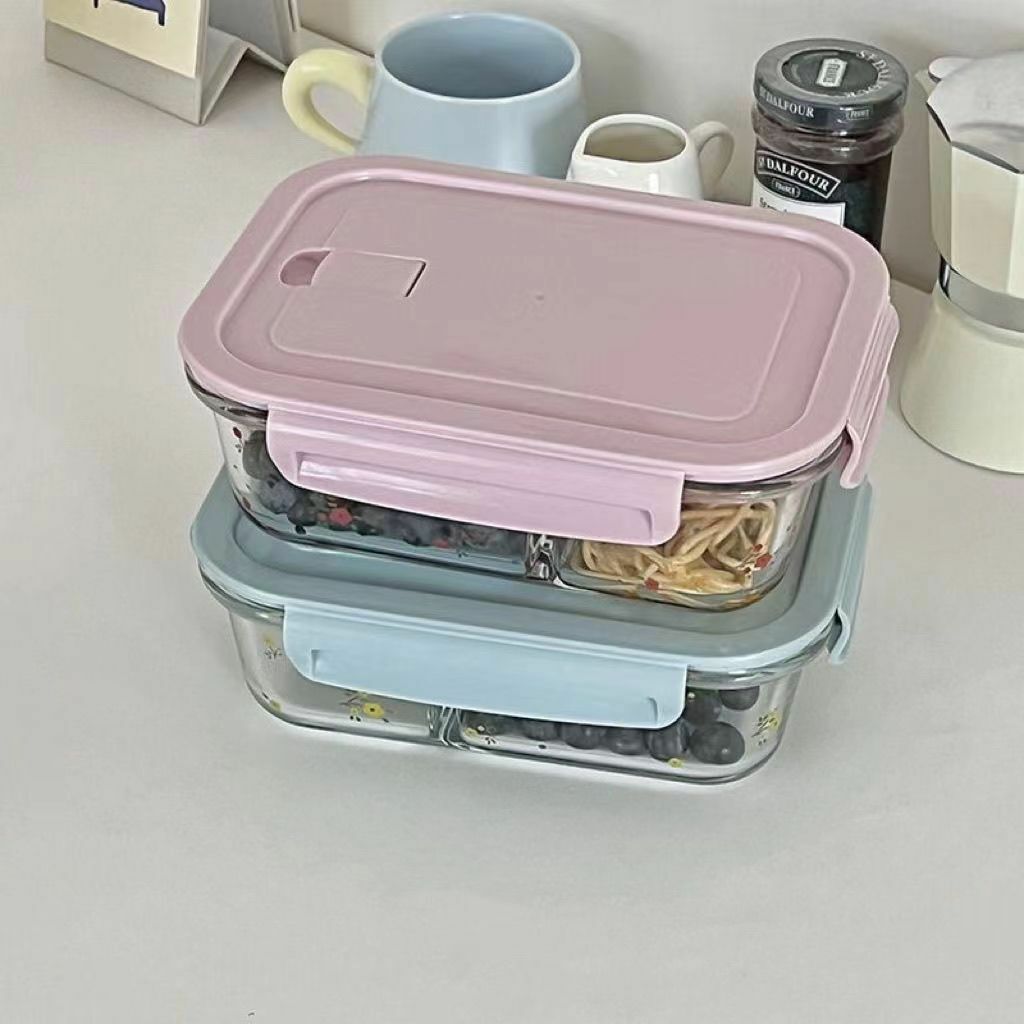 《4506》可愛小碎花可微波透明保鮮盒