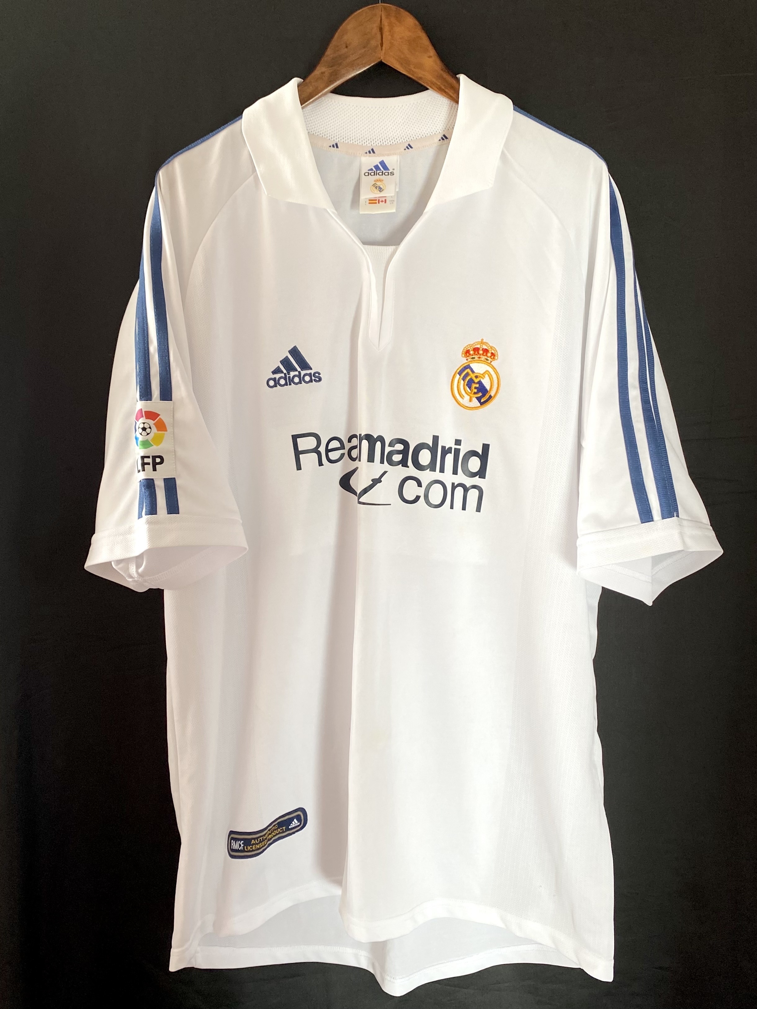 Real Madrid 2000-2001 Adidas Home Shirt #5 ZIDANE