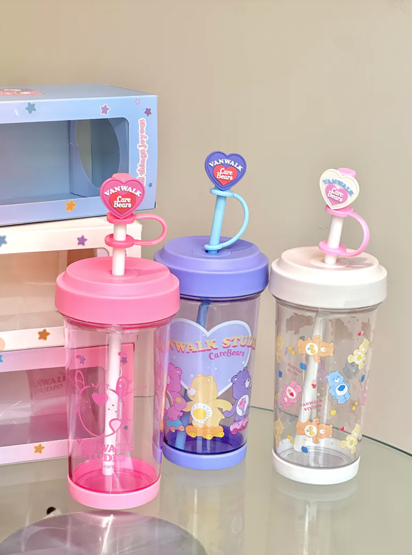 【APAIR】預購 CARE BEARS X VANWALK 聯名款 水杯 吸管杯 彩虹熊 愛心小熊
