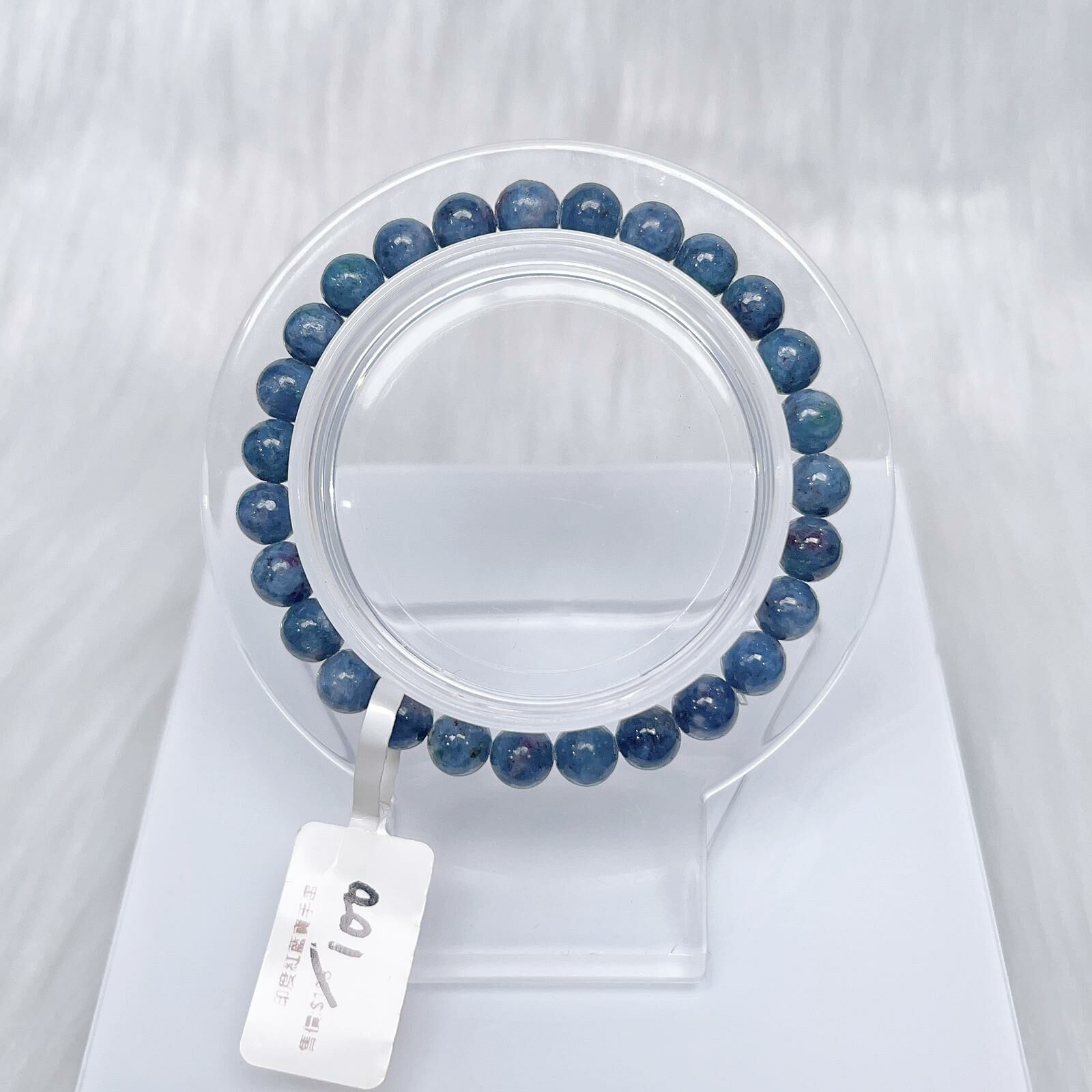 印度紅藍寶手串-CH349