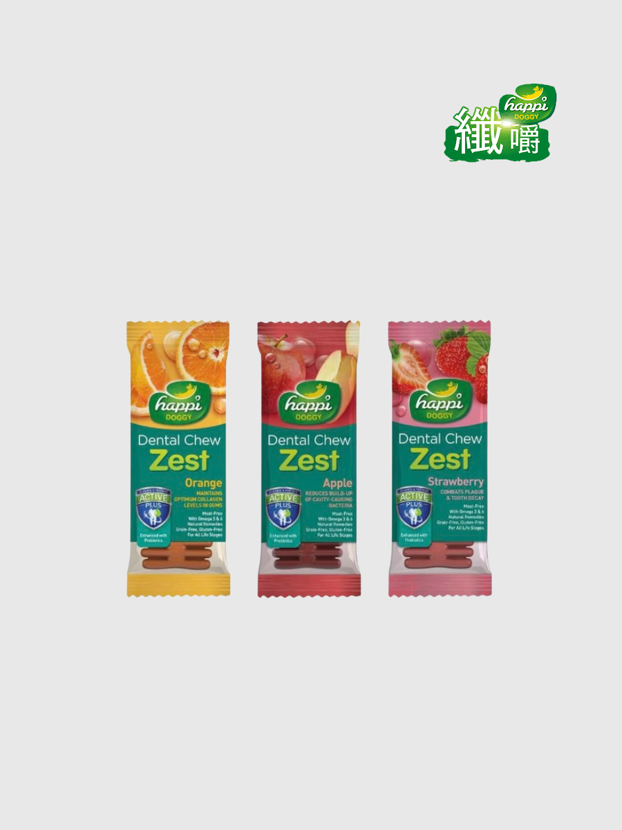 【纖嚼 Happi Skippi】無穀健齒棒 水果系列 M號｜單支