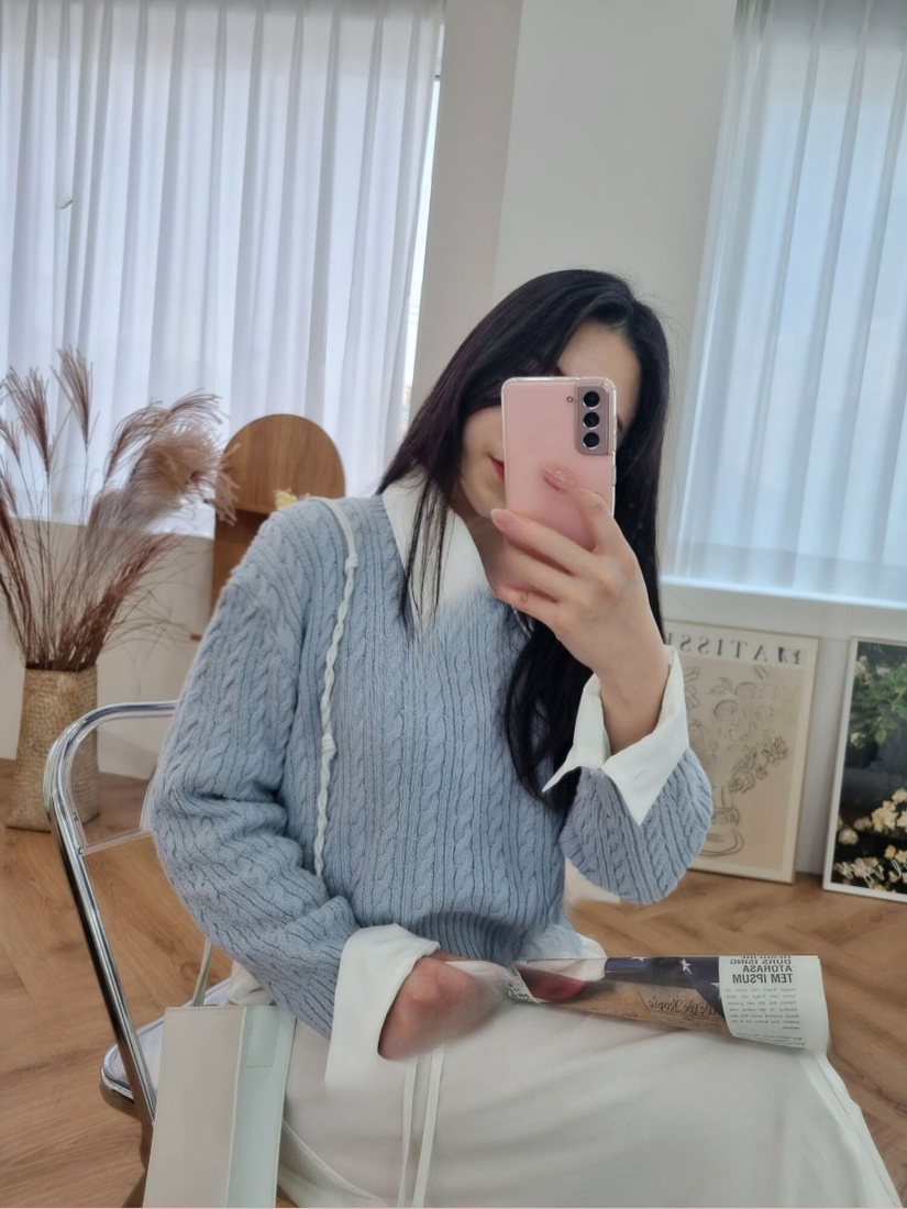 [現貨] 秋季麻花針織上衣 [ 4色 / Free ]