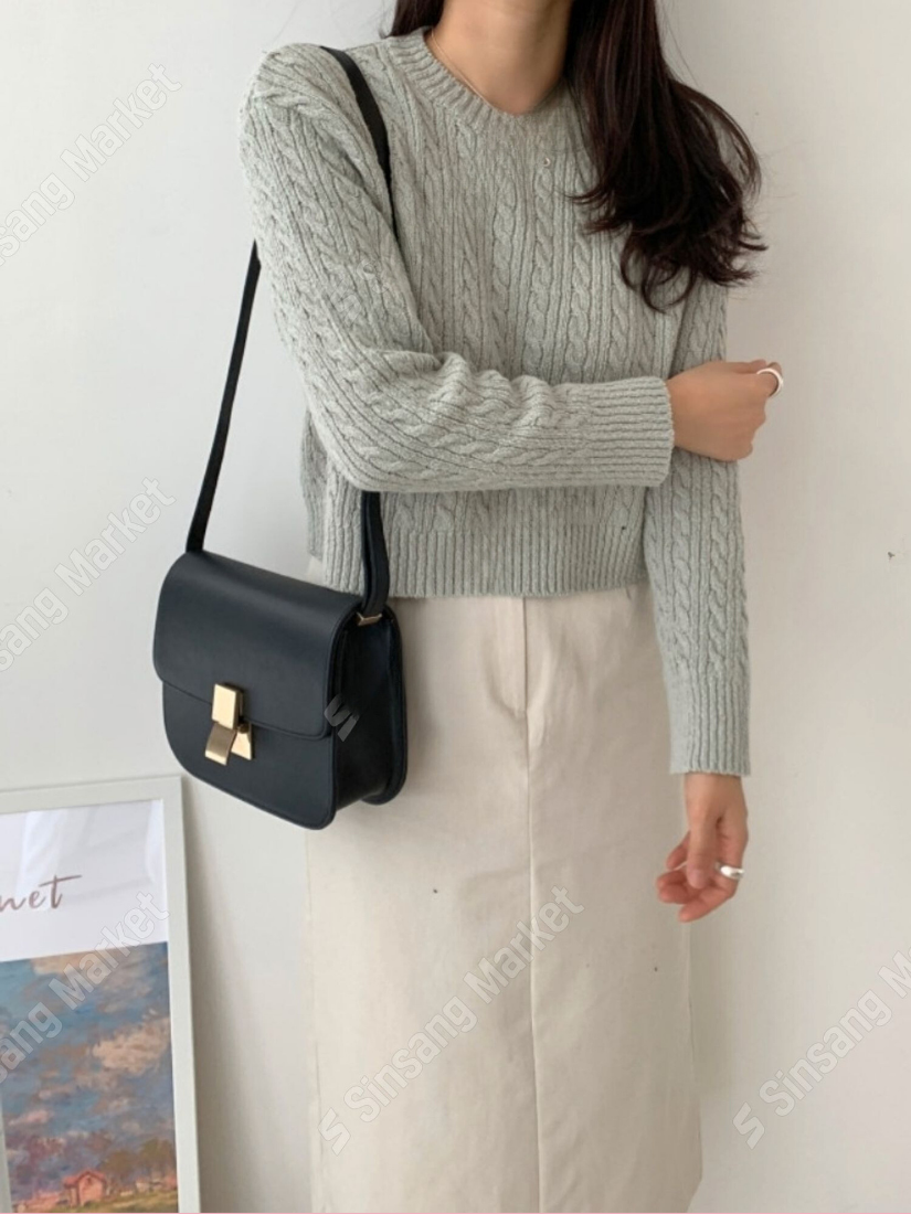 [現貨] 秋季麻花針織上衣 [ 4色 / Free ]