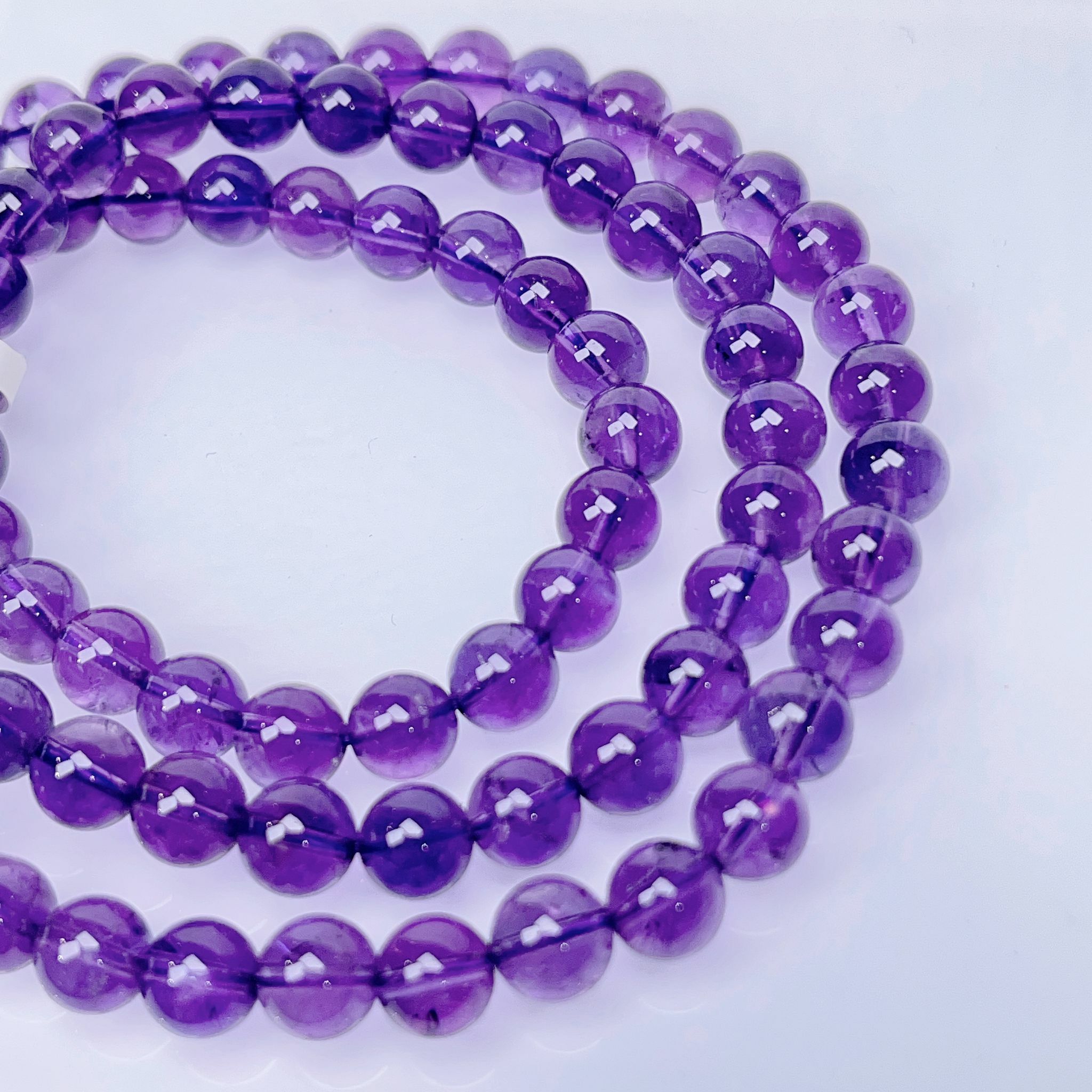 紫水晶三圈手串6m CH749