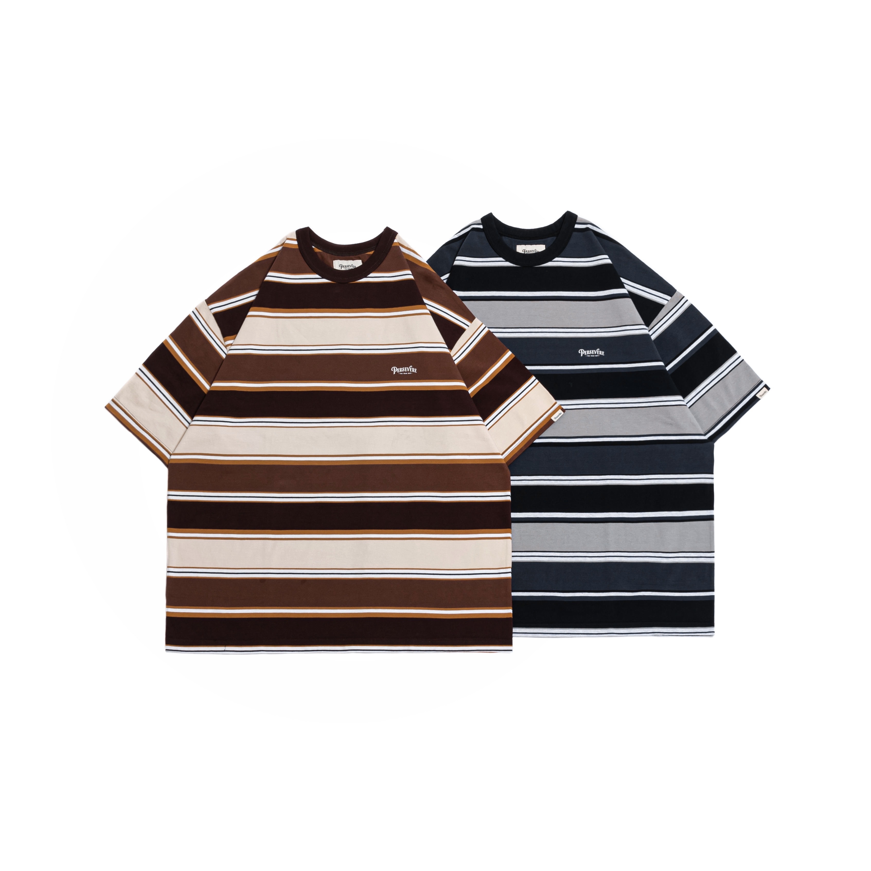 Persevere gradient stripe T-shirt