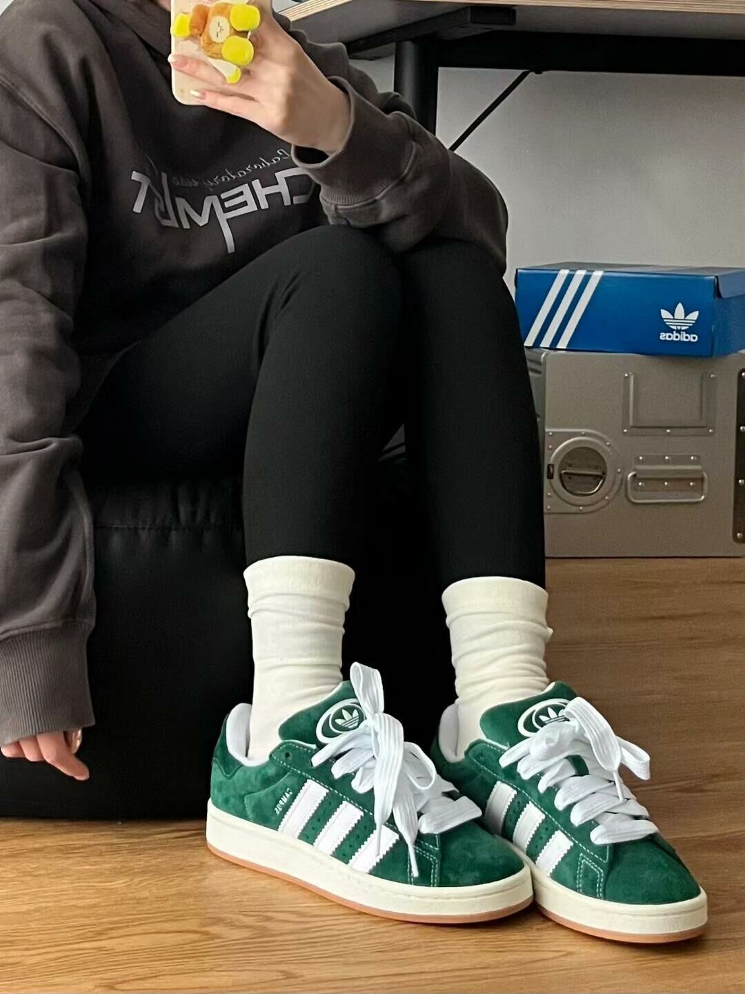 Adidas Originals Campus 墨綠色 白綠色 麂皮 麵包鞋 復古 男女款 H03472/預購