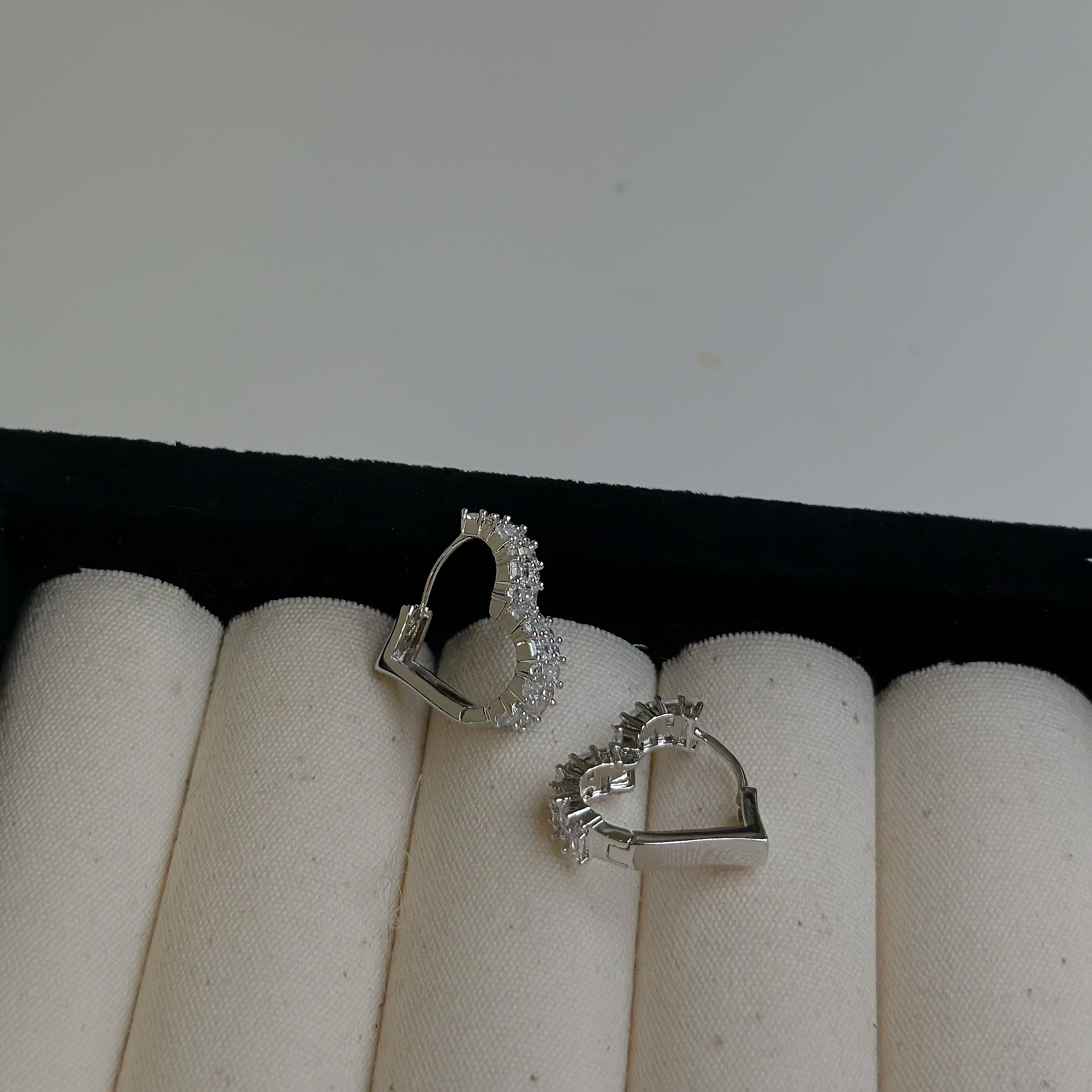 K40鋯石愛心易扣