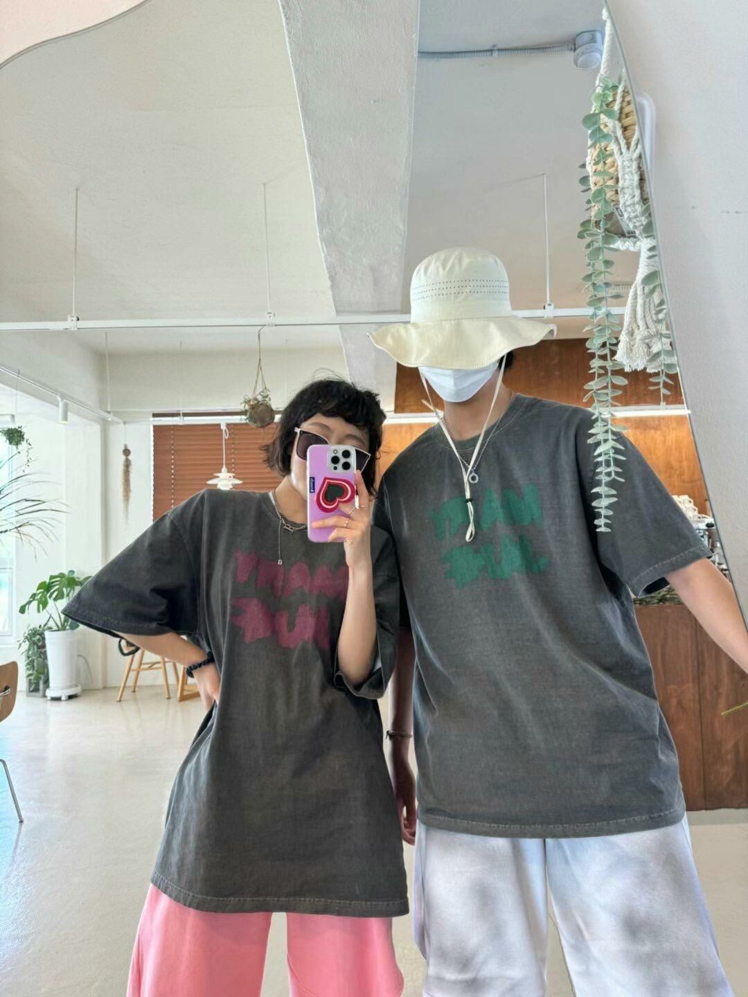 OverSize洗水英文字短袖Tee T5494