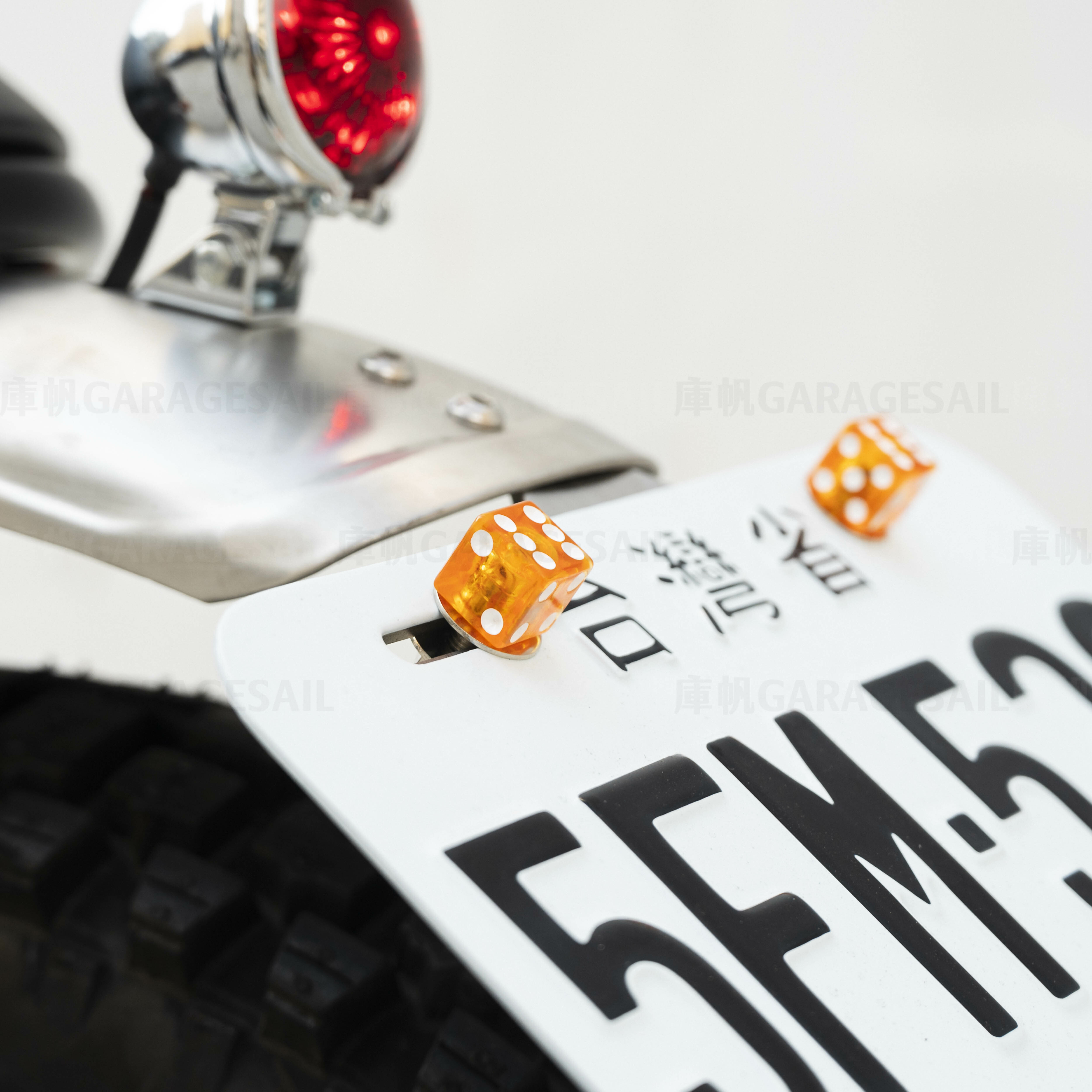 大牌螺絲 骰子 - 透光橘