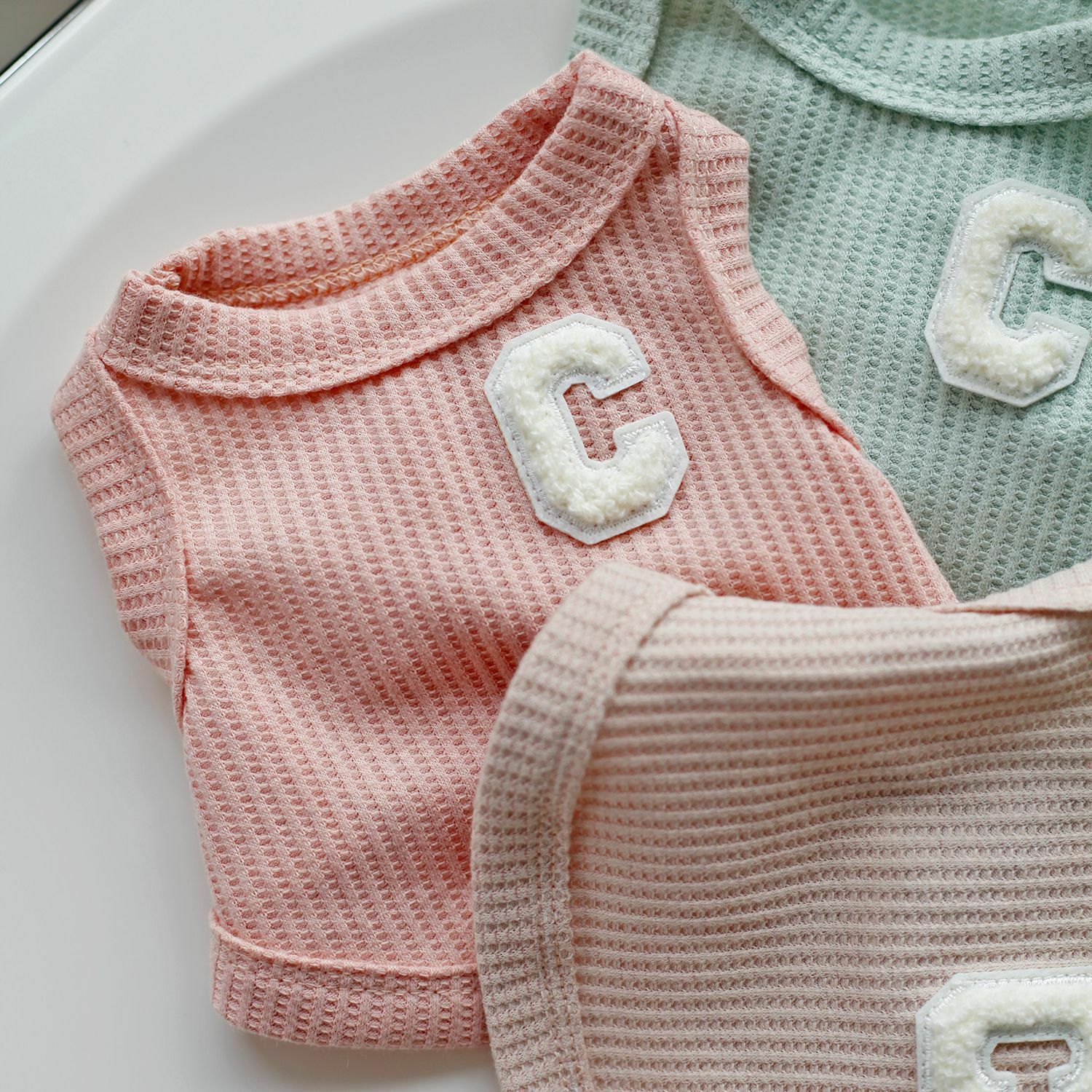 宠物衣服 华夫格短款背心