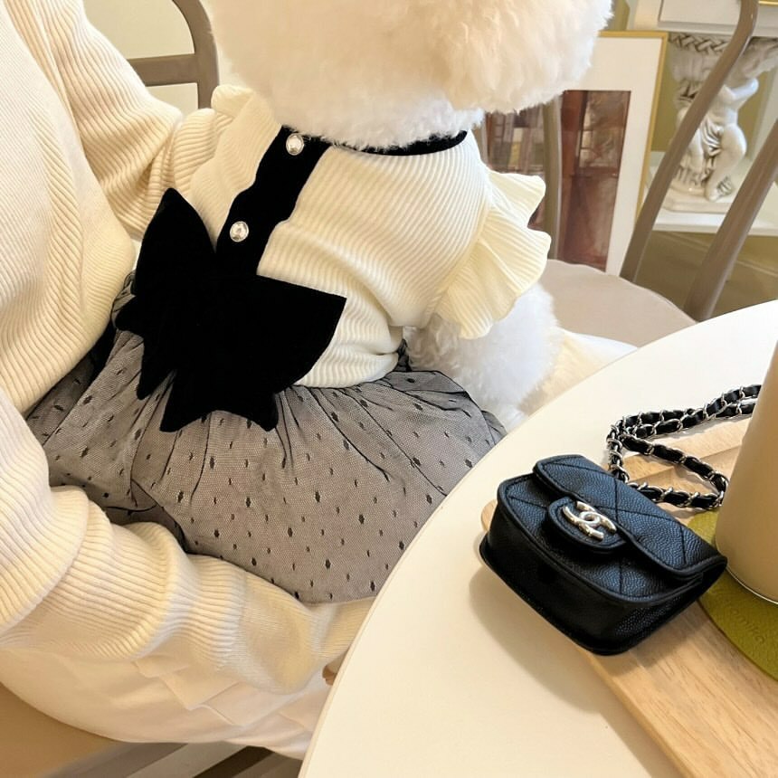 宠物衣服 小香风衣服与裙子 贵宾比熊博美