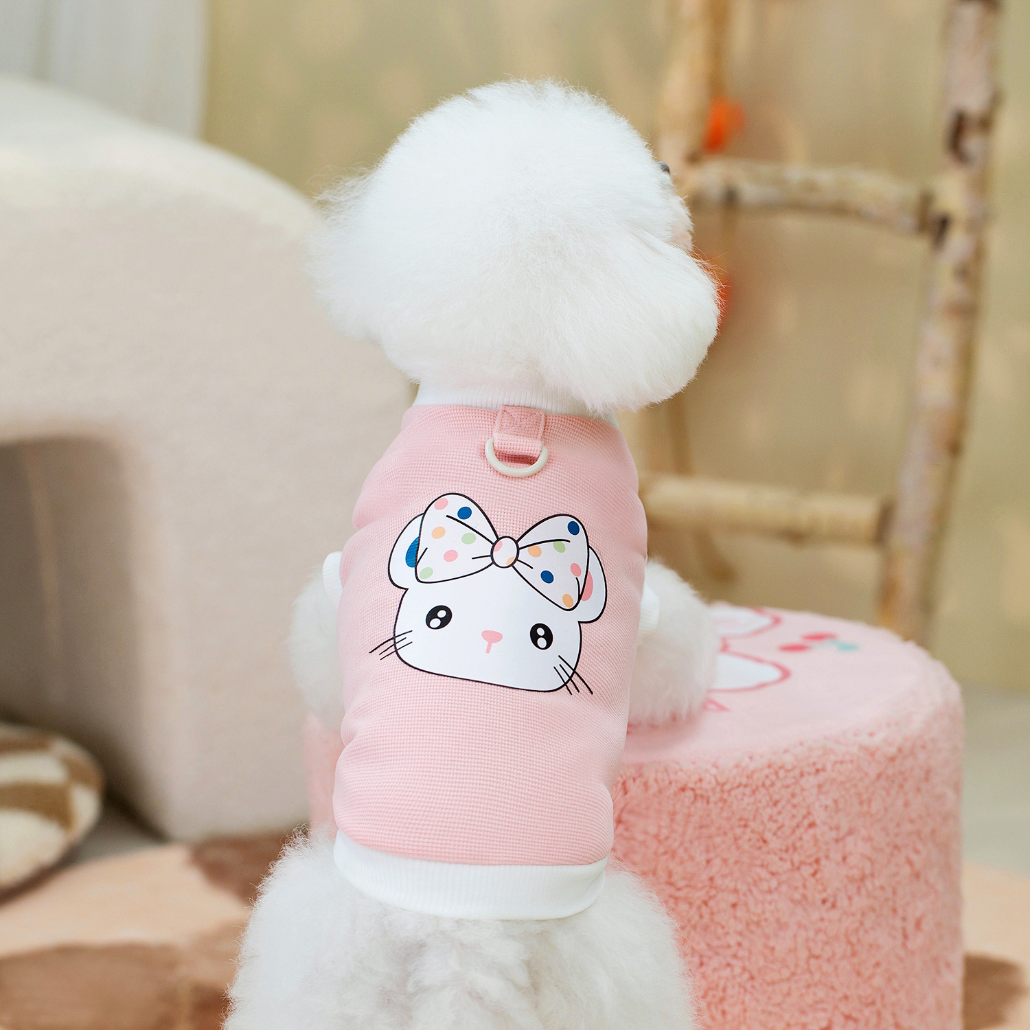 宠物衣服 牵引背心 舒服面料