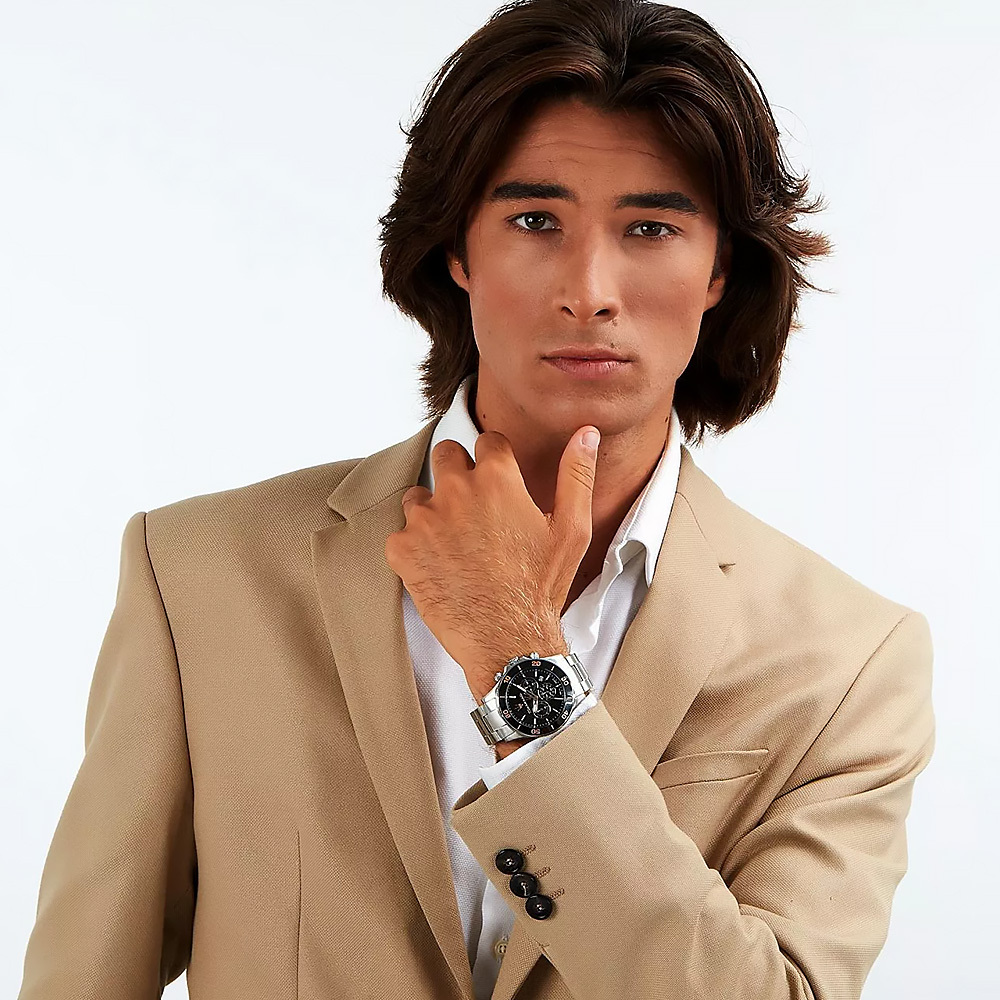 【Maserati 瑪莎拉蒂】Competizione 賽道競馳系列 R8873600003 熊貓 三眼 銀黑 石英 手錶