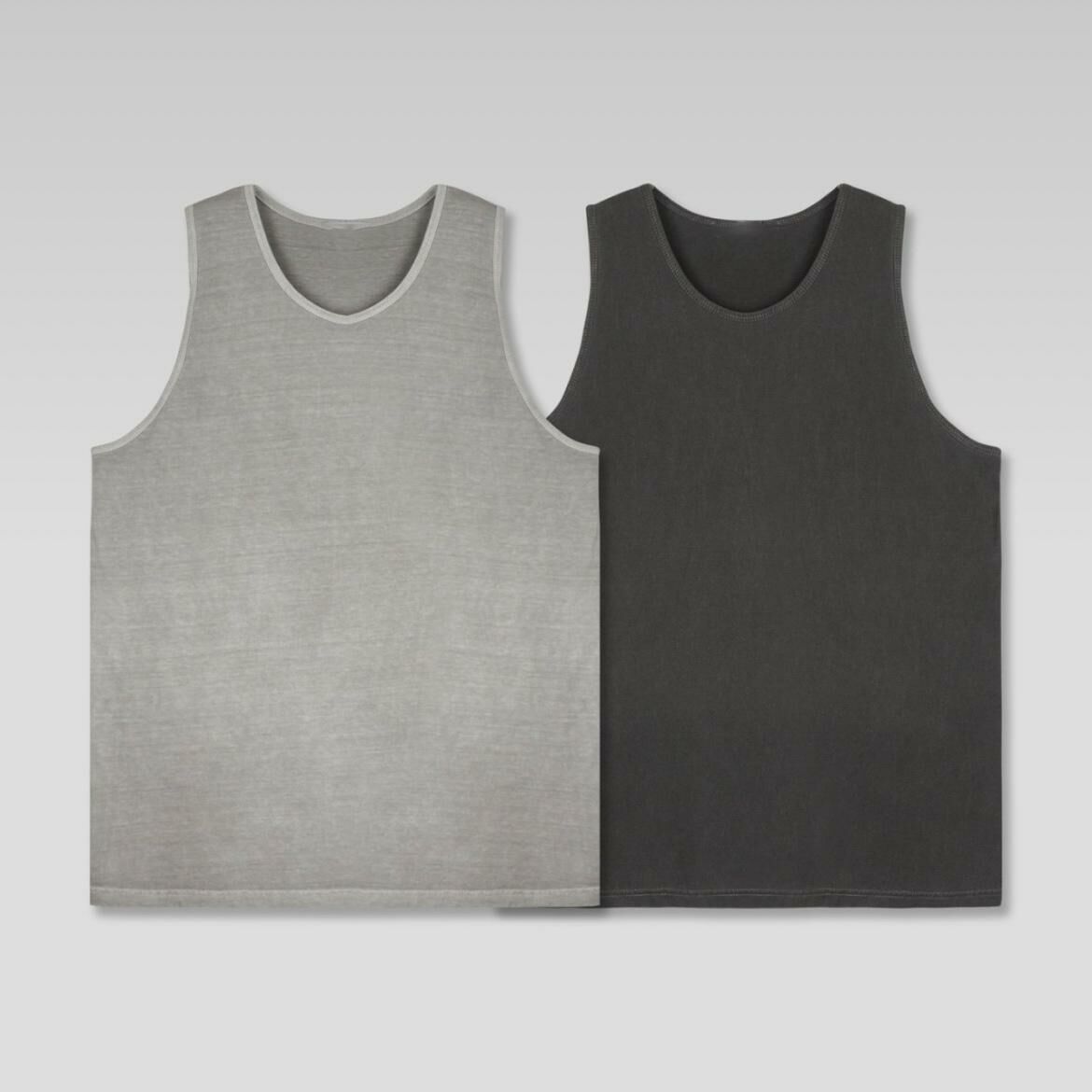 洗水淨色背心 V1072