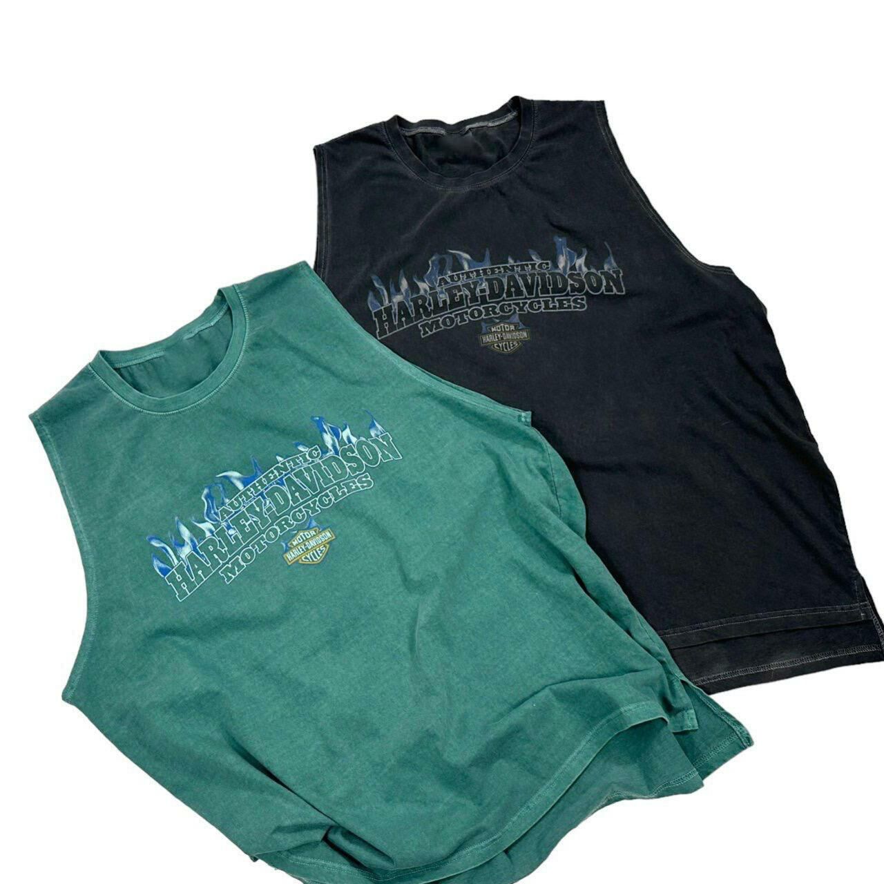 英文字圖案背心 V1075