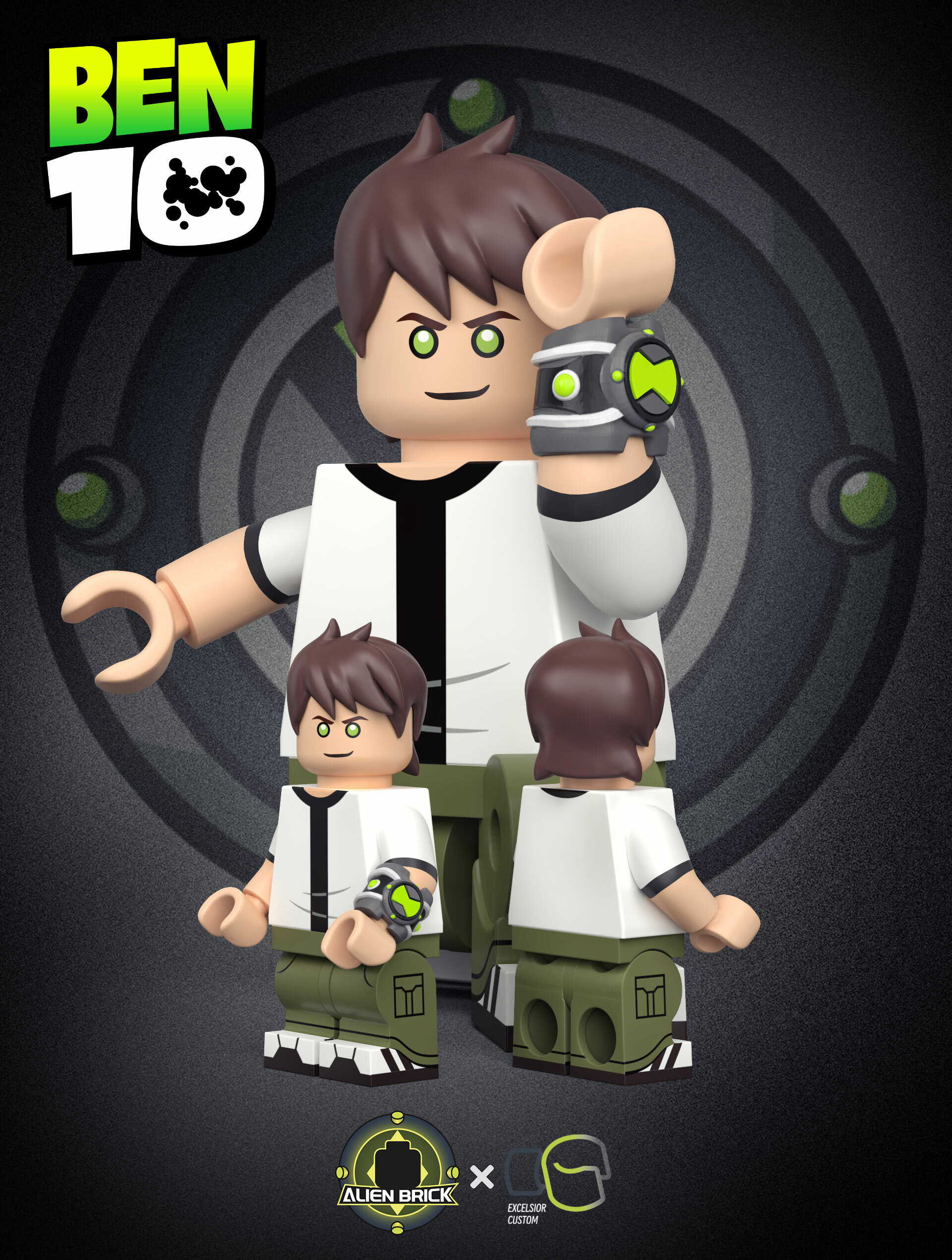 [Alien Brick][Preorder] Ben 10 - Ben Tennyson [PADprint