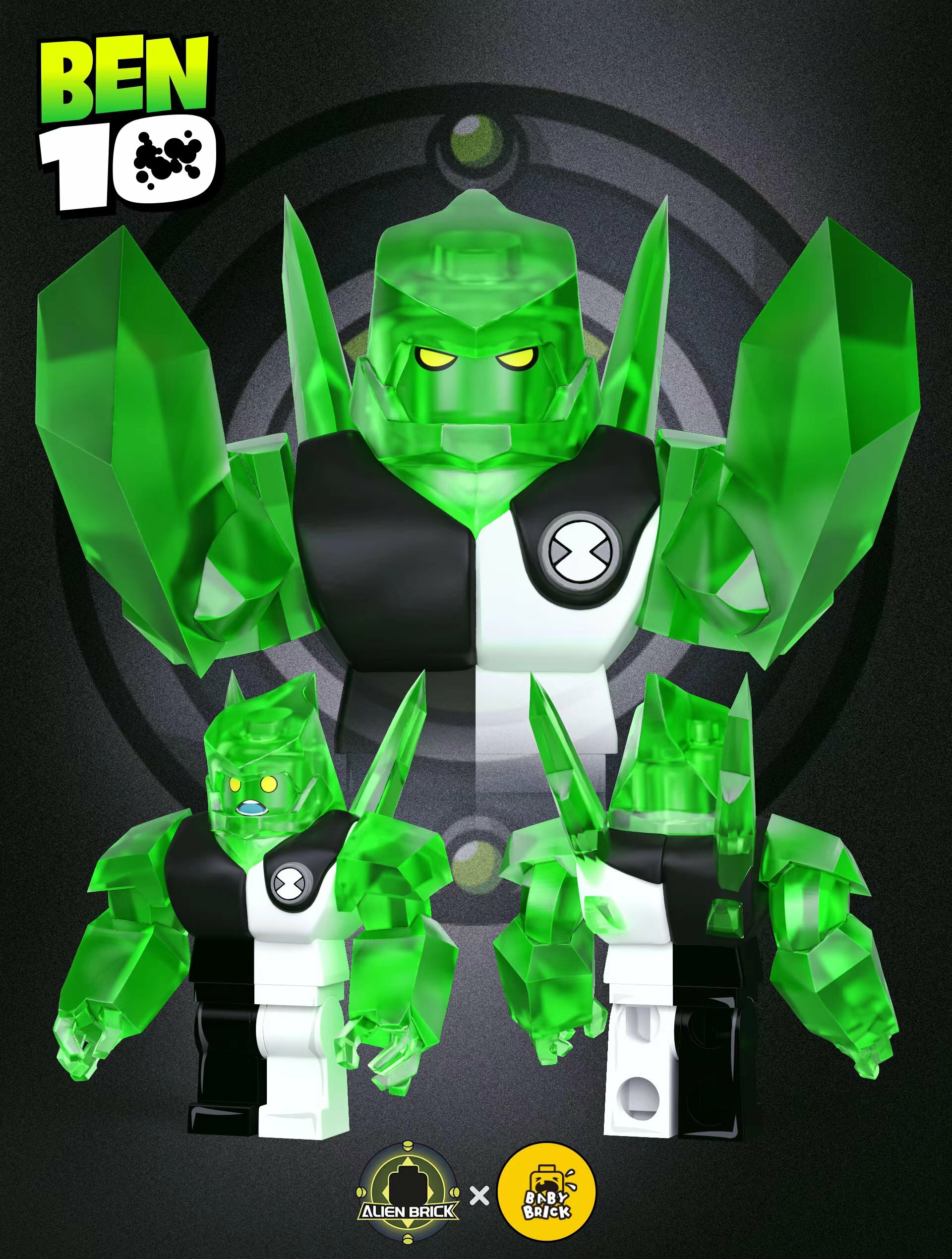 [Alien Brick][Preorder] Ben 10 - Diamond Head Special Ver. [PADprinted]