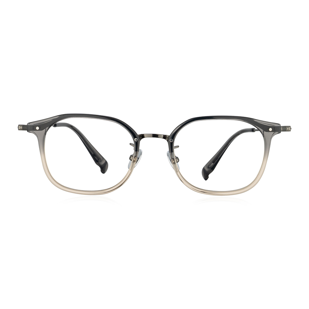 設計師款潮流複合式方框眼鏡-三色可選