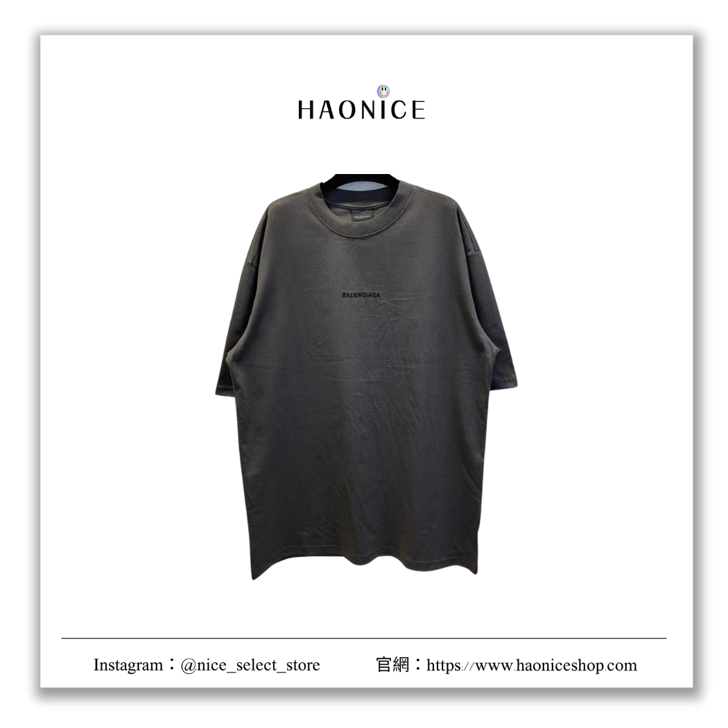 【NICE 歐美日韓代購】24SS Balenciaga 巴黎世家 上海經銷商🔥經典logo復古短袖 短T 素色 街頭