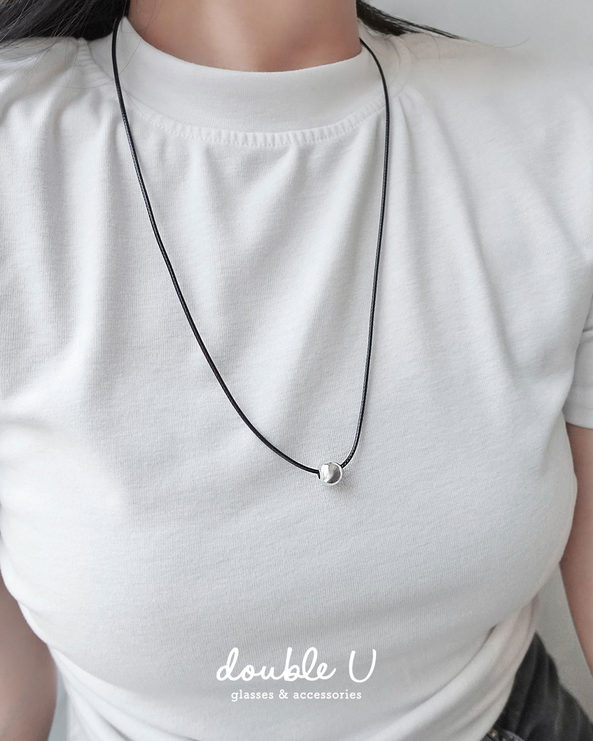 小圓珠黑繩項鍊・Necklace (GNM10144)