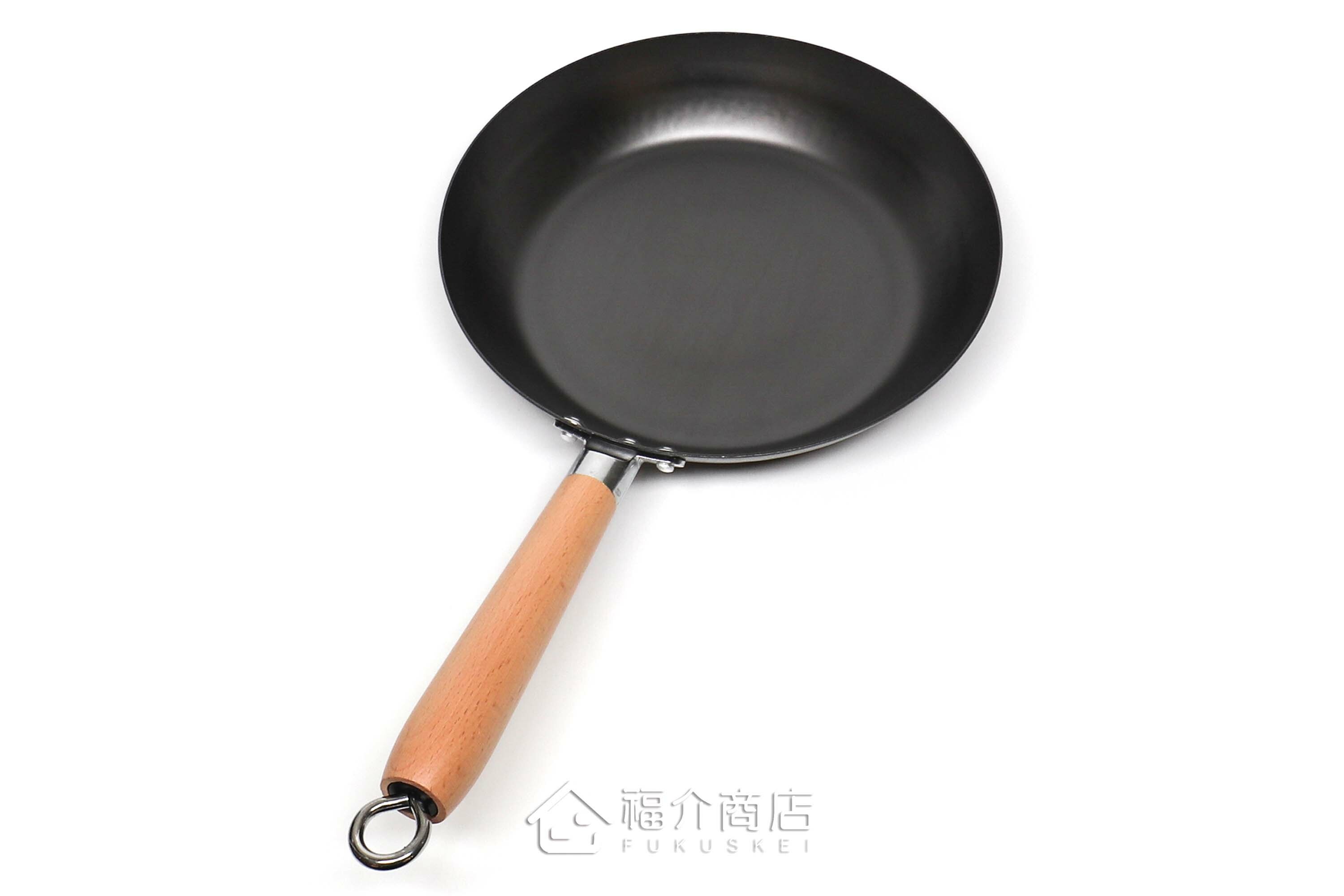 日本鐵製的木柄平底鍋
