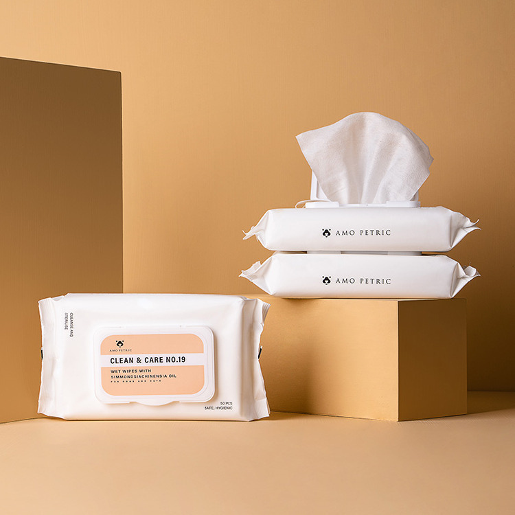 Amo Petric | 荷荷巴油寵物護理濕巾  舒適清潔