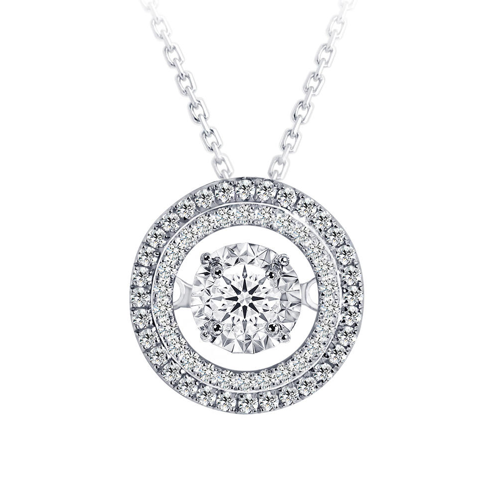 30分雅致靈動鑽石項墜