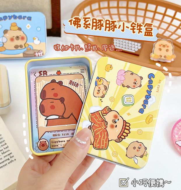 卡皮巴拉收纳小铁盒（款式随机）