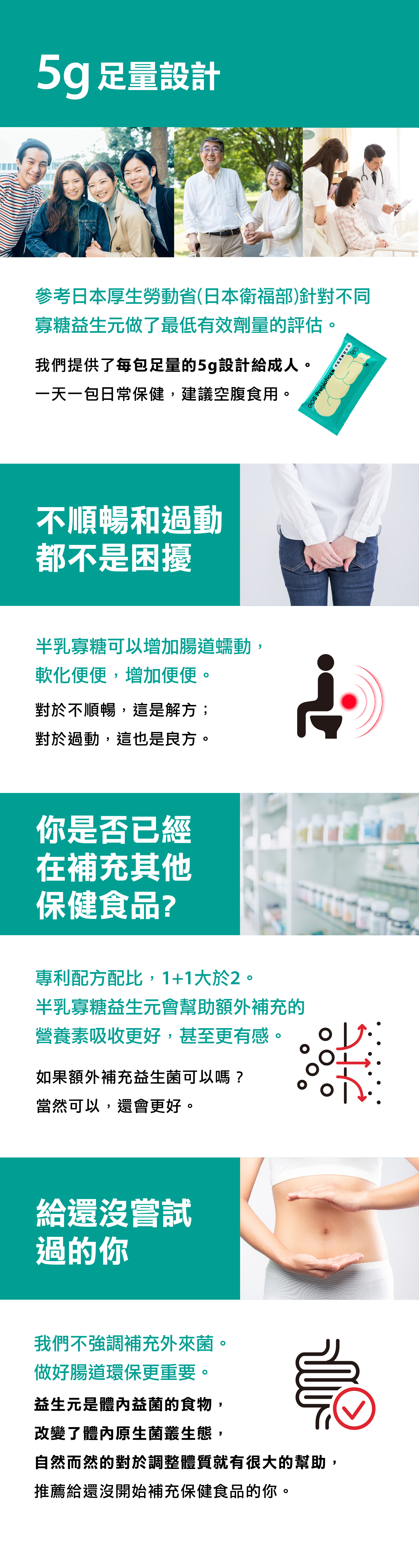 半乳寡糖成人5克足量設計