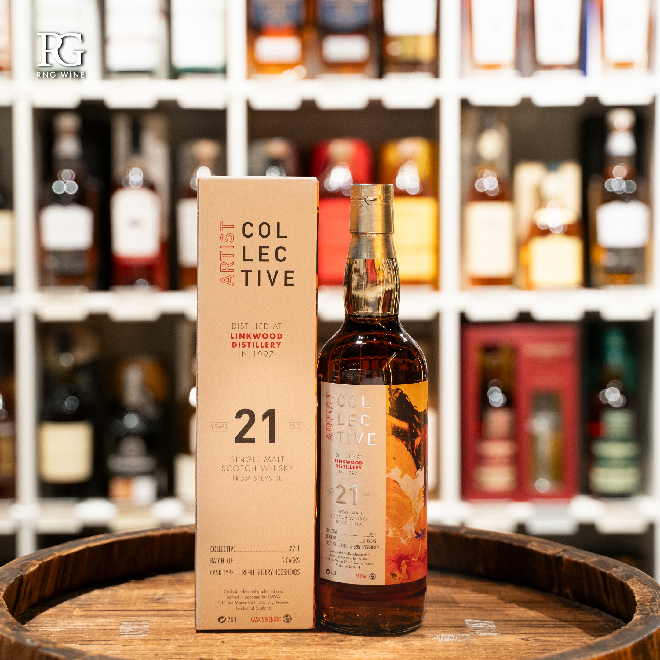 1997 Artist Collective Linkwood 21 year old single malt scotch whisky