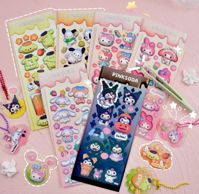 清货 三丽鸥贴纸（6张)