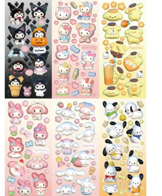 清货 三丽鸥贴纸（6张)