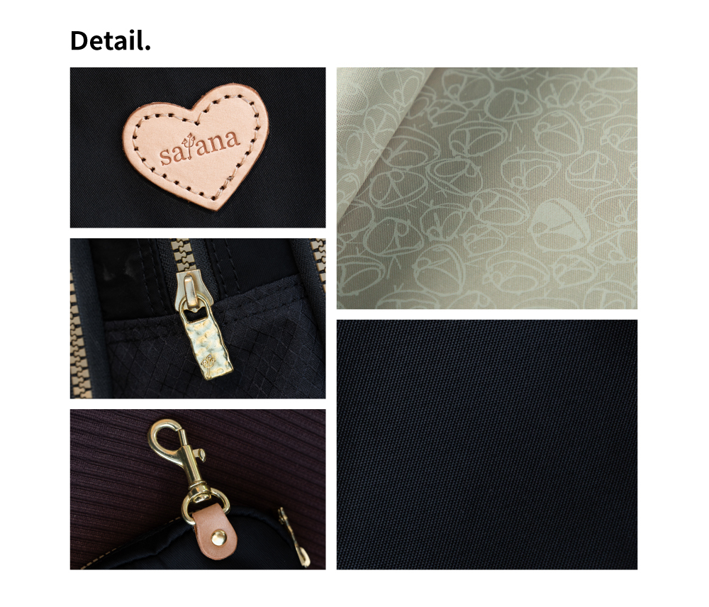 satana Soldier 趣淘愛心零錢包-亮黑色 SOS3190-711 細節特寫照