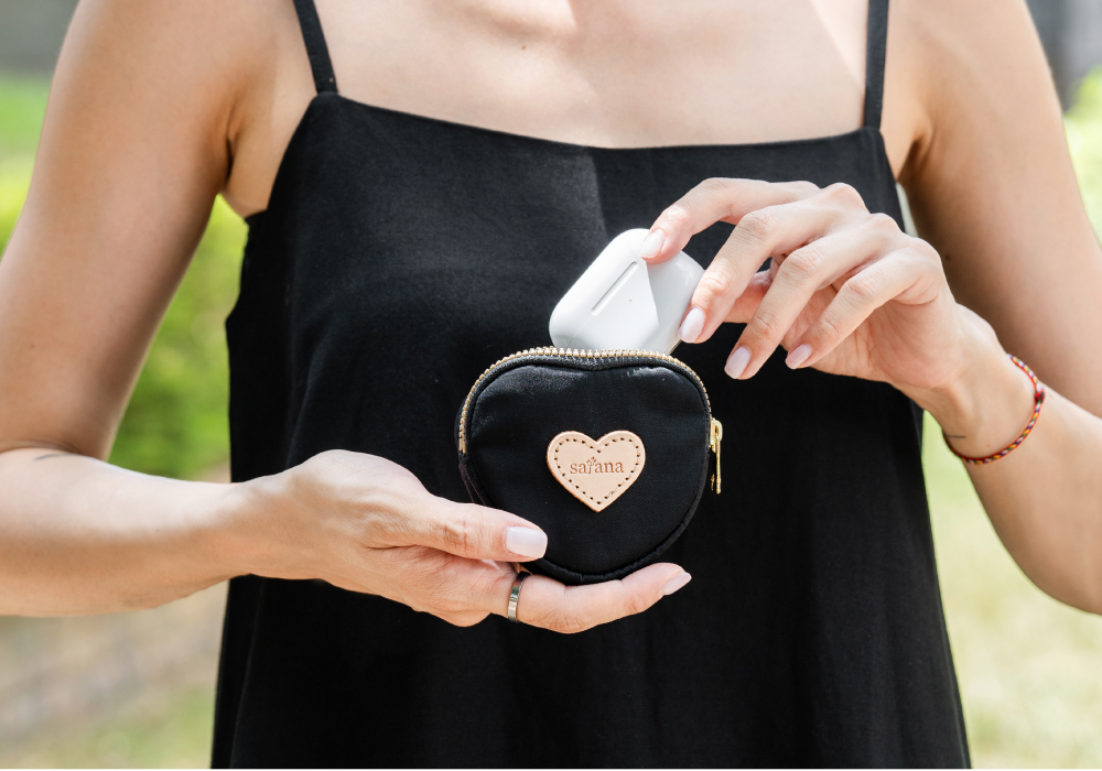 satana Soldier 趣淘愛心零錢包-亮黑色 SOS3190-711 手拿照