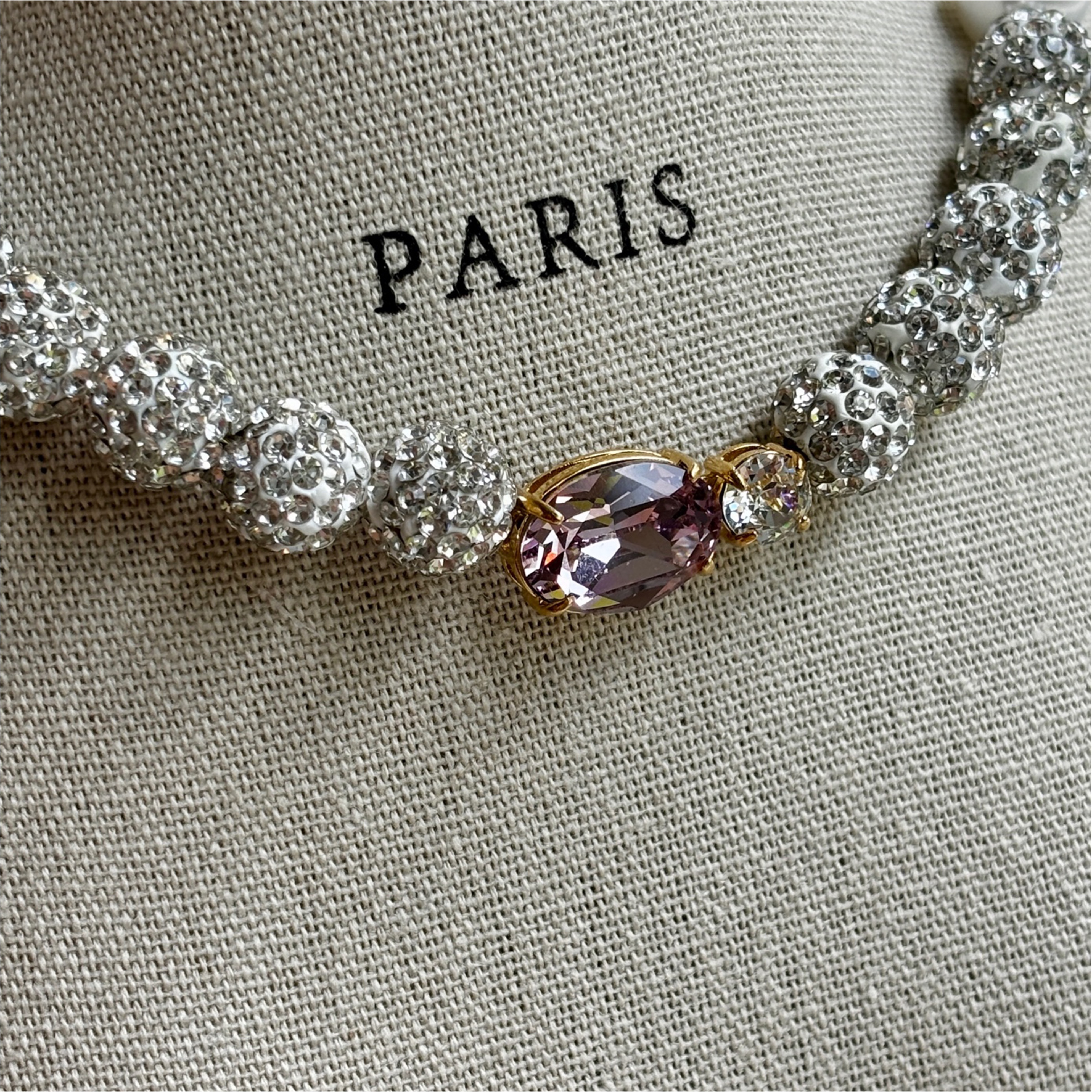 Salon de Peony 璀璨粉紅寶石珍珠項鍊