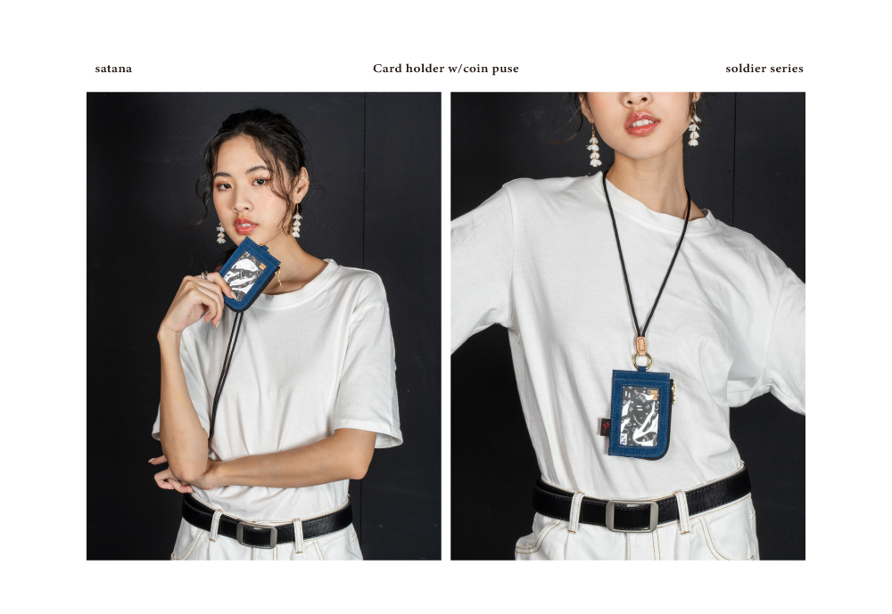 satana Soldier 趣淘證件零錢包-海軍藍色 SOS3200-225 手拿頸掛兩用照