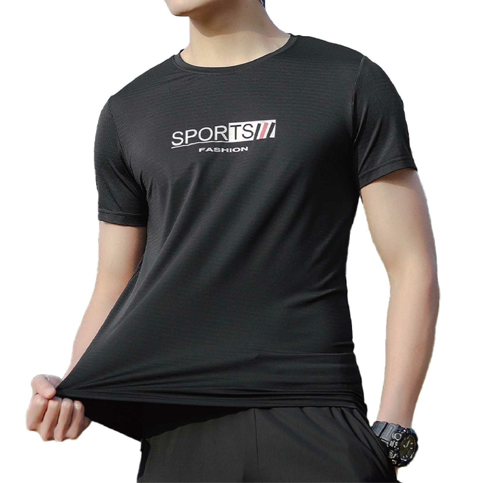 涼爽夏日圓領排汗衣 男款 (黑/藍) 短袖/運動/透氣/舒適/休閒/Tshirt 10CHI2511A