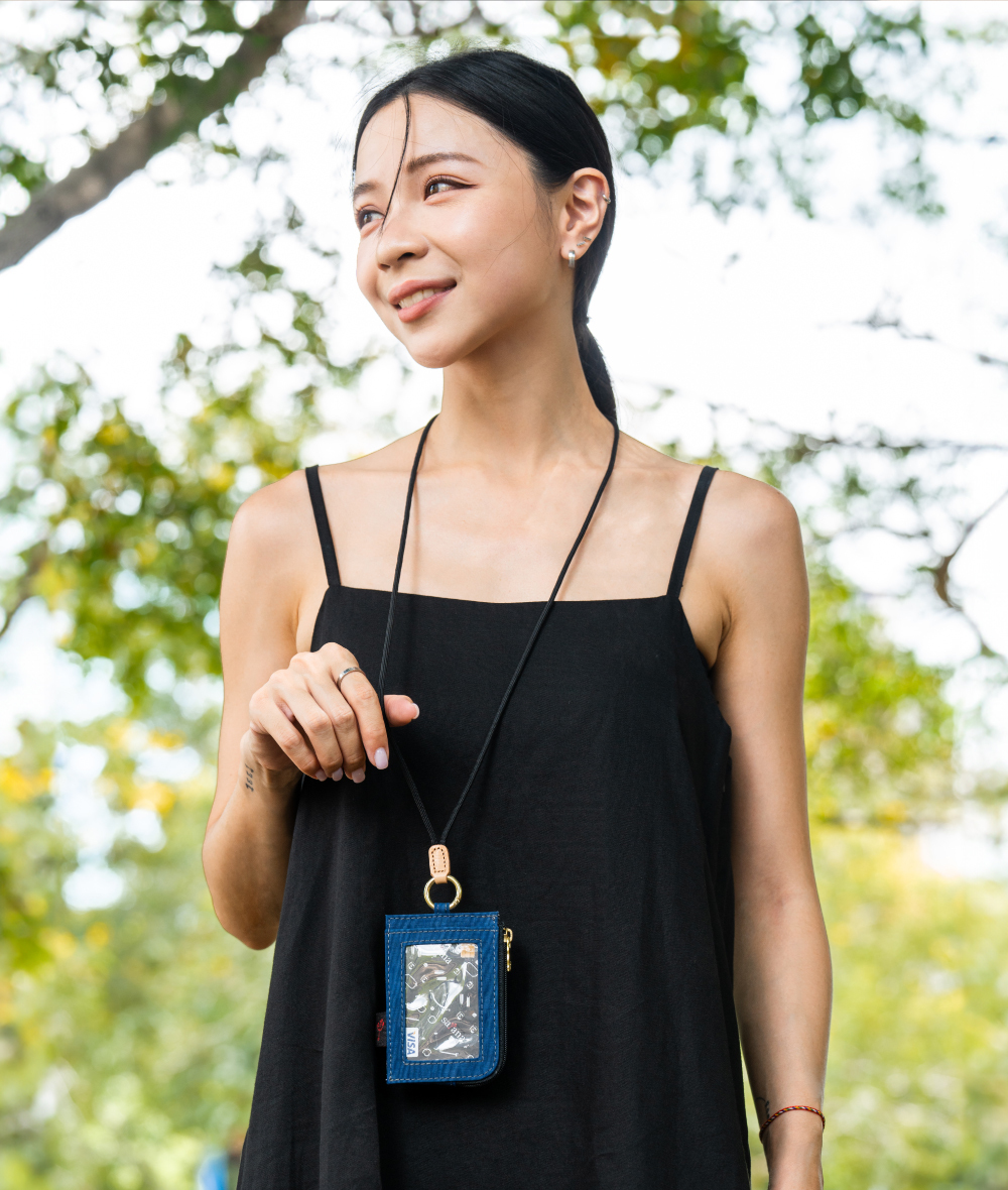 satana Soldier 趣淘證件零錢包-海軍藍色 SOS3200-225 頸掛形象照