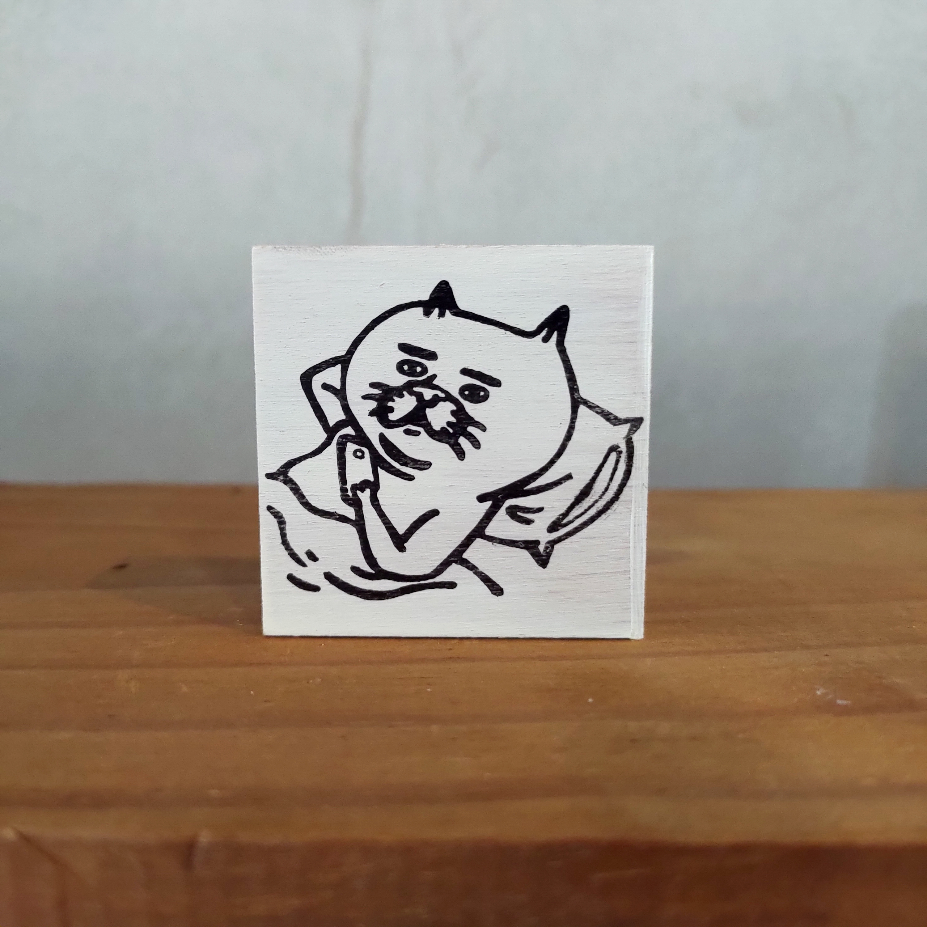 【ehcat貓室友】滑手機大叔手刻章