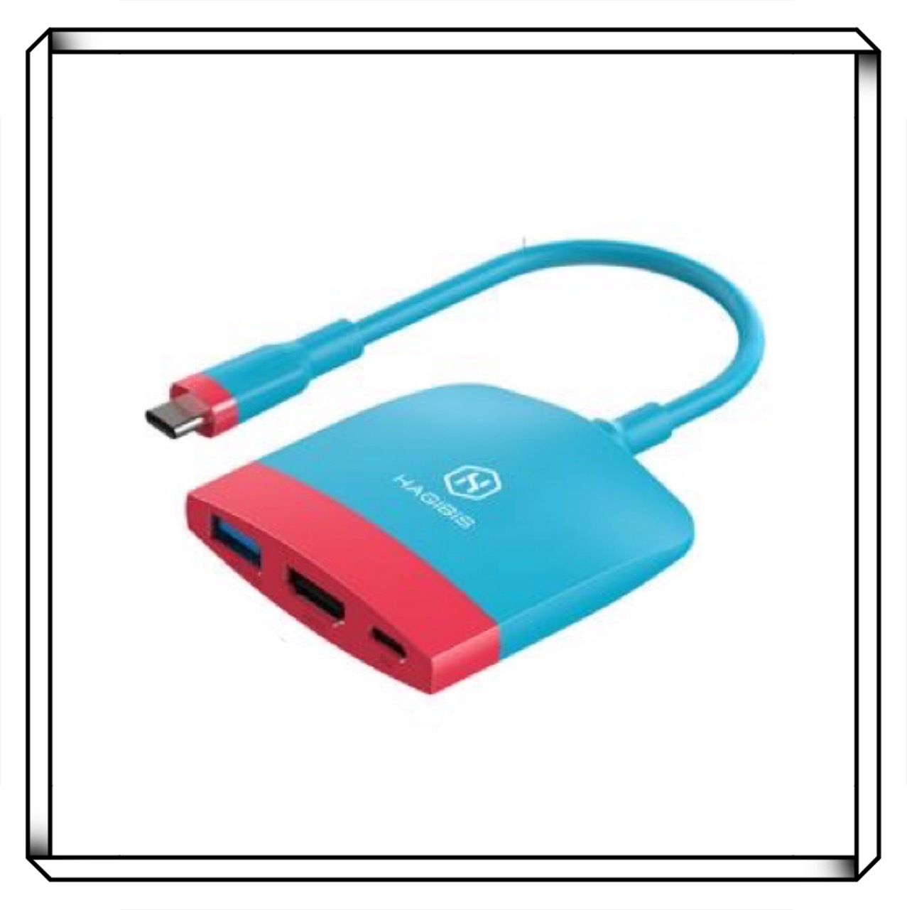 HAGiBiS 海備思 switch便攜底座 電視擴展遊戲影片三合一轉換器