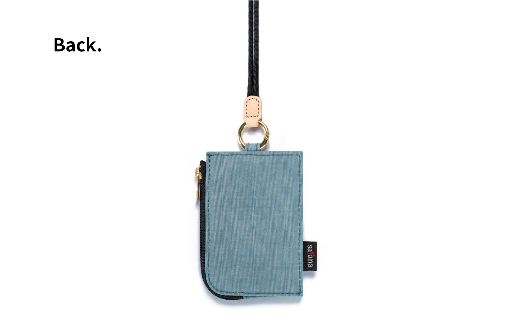 satana Soldier 趣淘證件零錢包-石灰藍 SOS3200-241 背面照