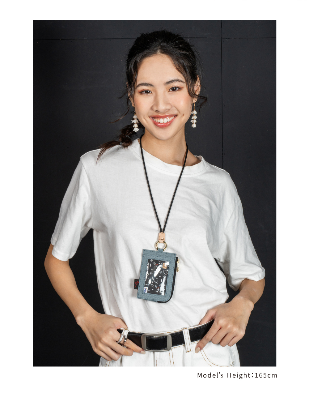 satana Soldier 趣淘證件零錢包-石灰藍 SOS3200-241 身高比例照