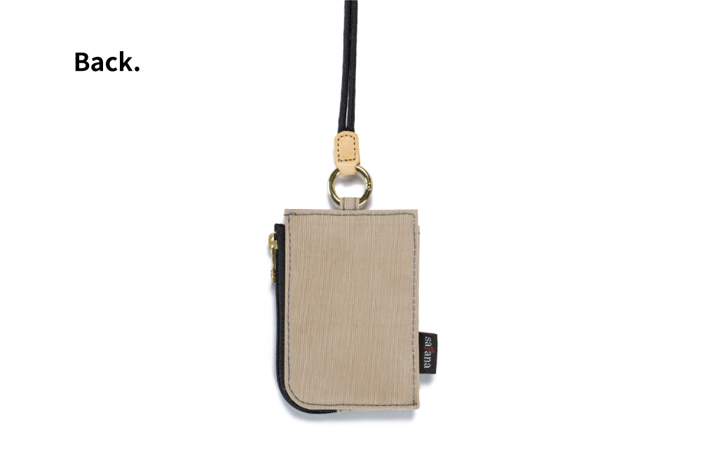 satana Soldier 趣淘證件零錢包-奶茶色 SOS3200-419 背面照