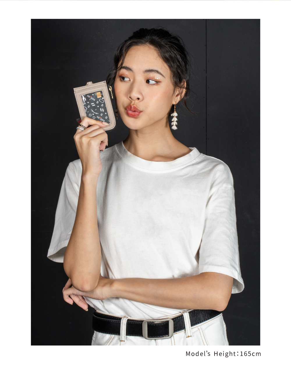 satana Soldier 趣淘證件零錢包-奶茶色 SOS3200-419 身高比例照